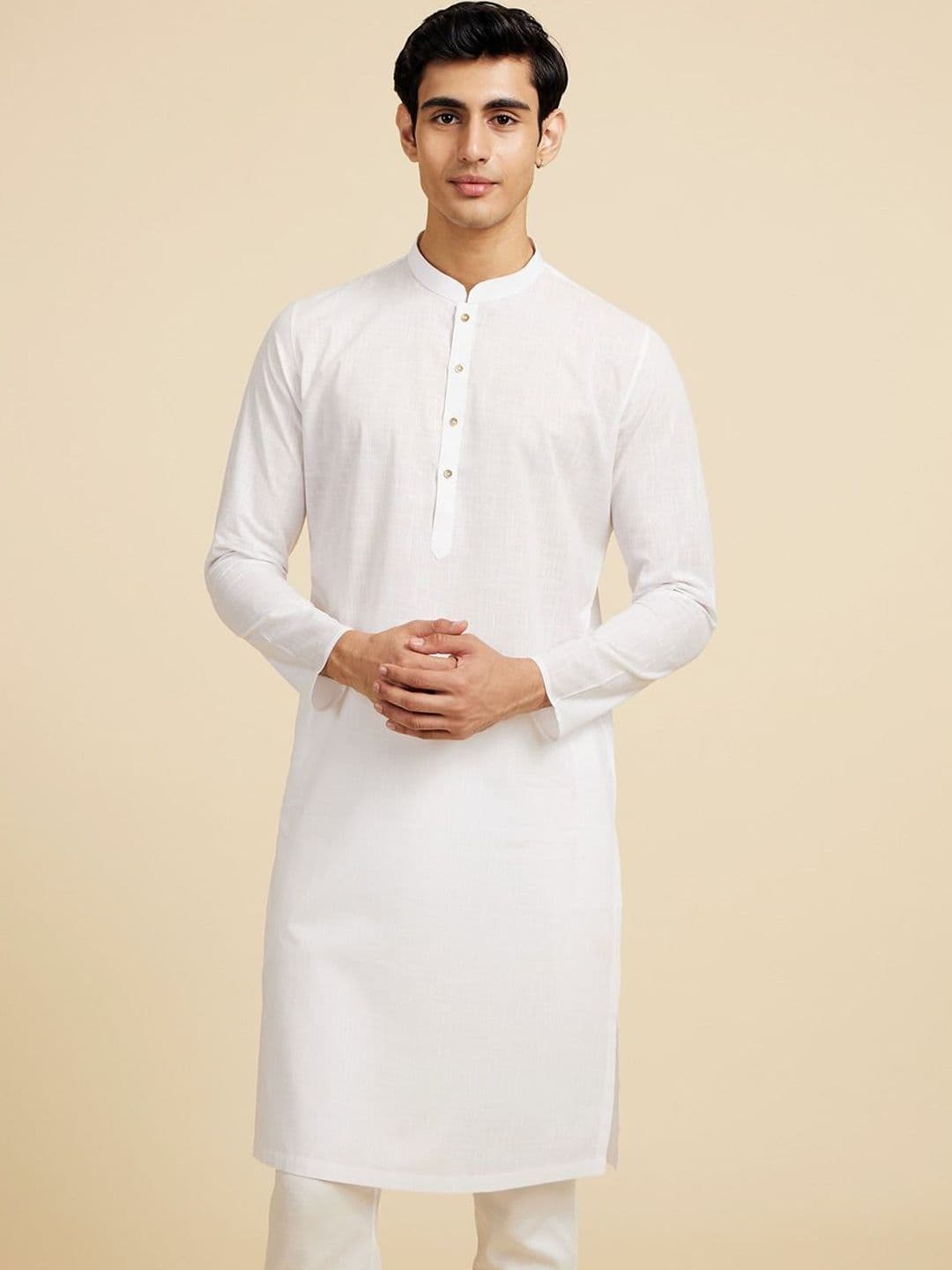 Diwas by Manyavar Mandarin Collar Straight Kurta - view 1