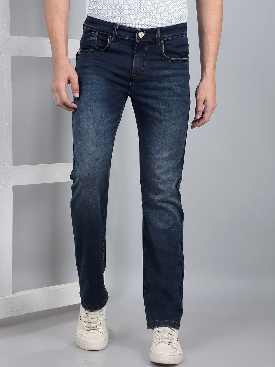 Crimsoune Club Men Slim Fit Light Fade Stretchable Jeans - view 1