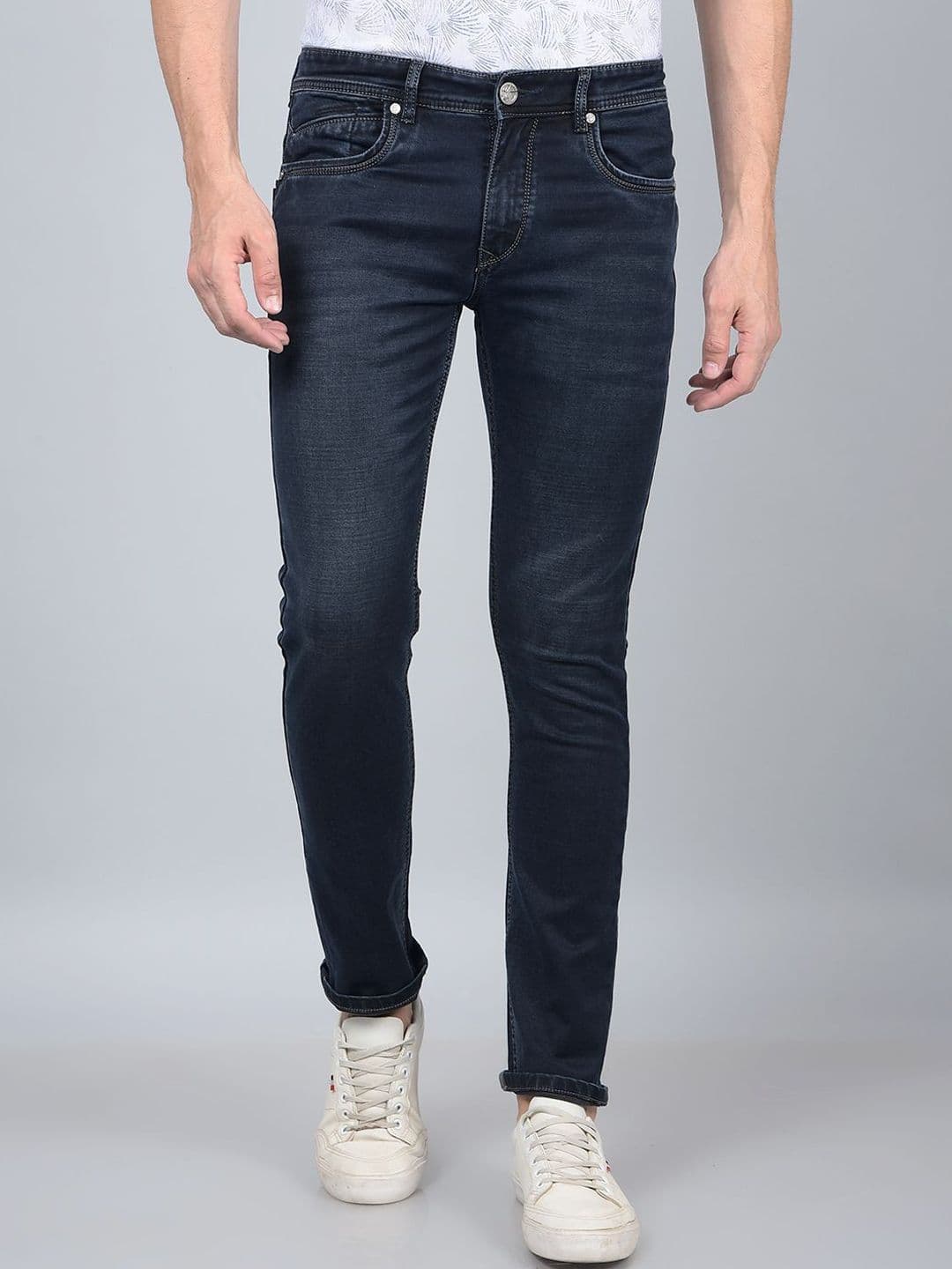 Crimsoune Club Men Slim Fit Heavy Fade Stretchable Jeans - view 1