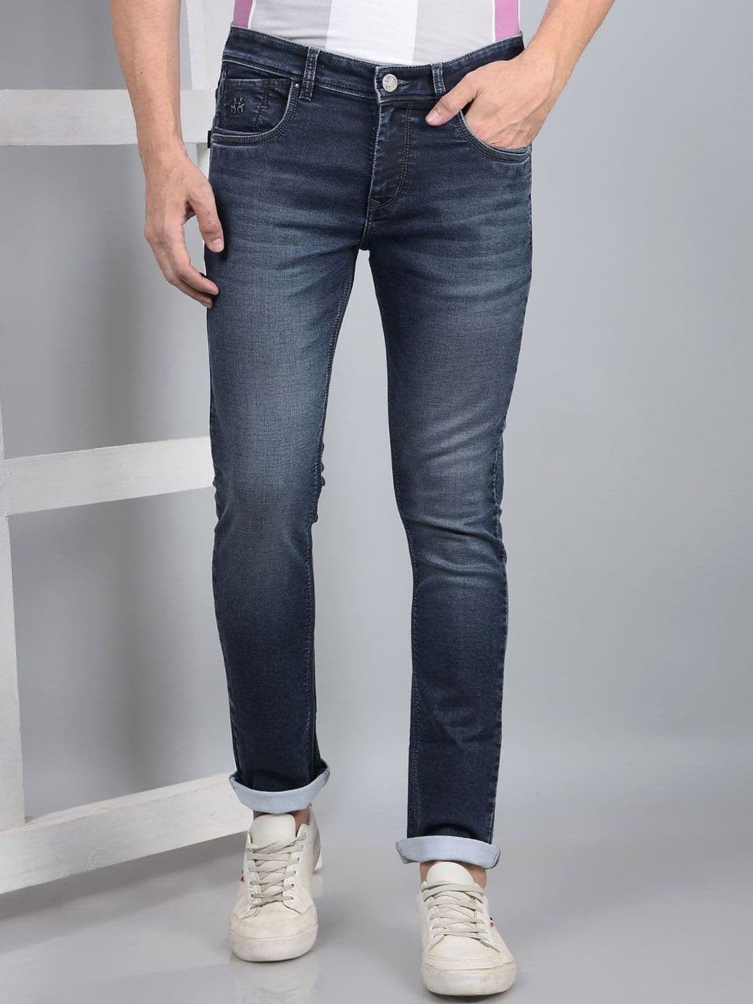 Crimsoune Club Men Skinny Fit Heavy Fade Stretchable Jeans - view 1