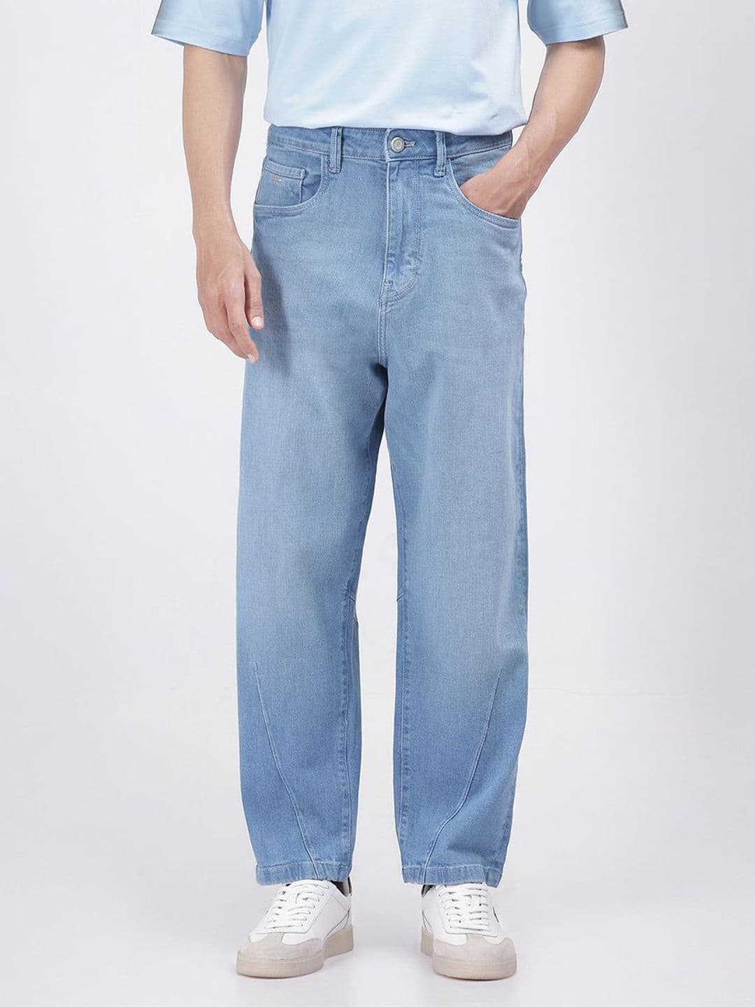 RARE RABBIT Men Blue Comfort Stretchable Mid-Rise Jeans - view 1