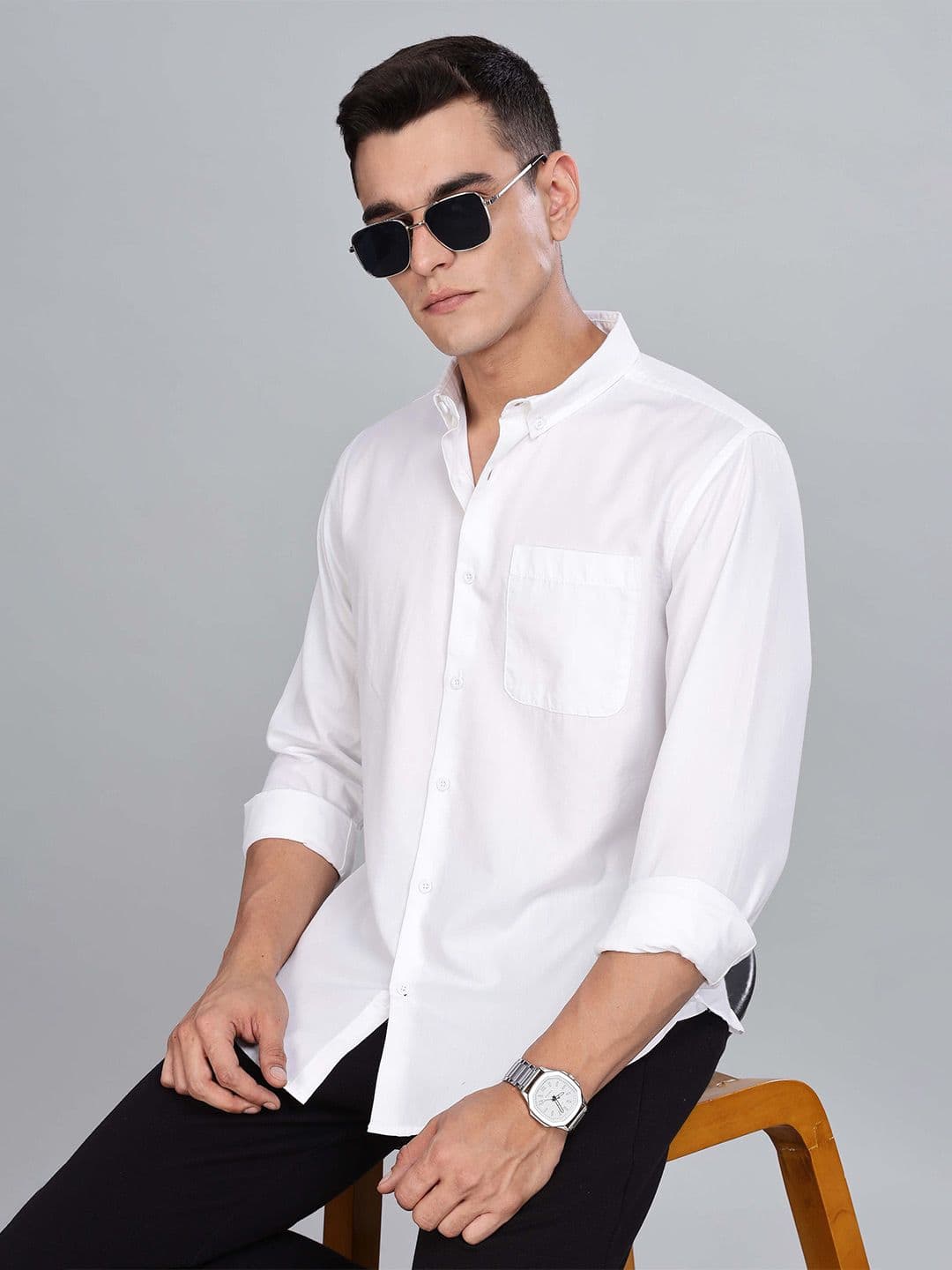 HERE&NOW Men Slim Fit Opaque Casual Shirt - view 1