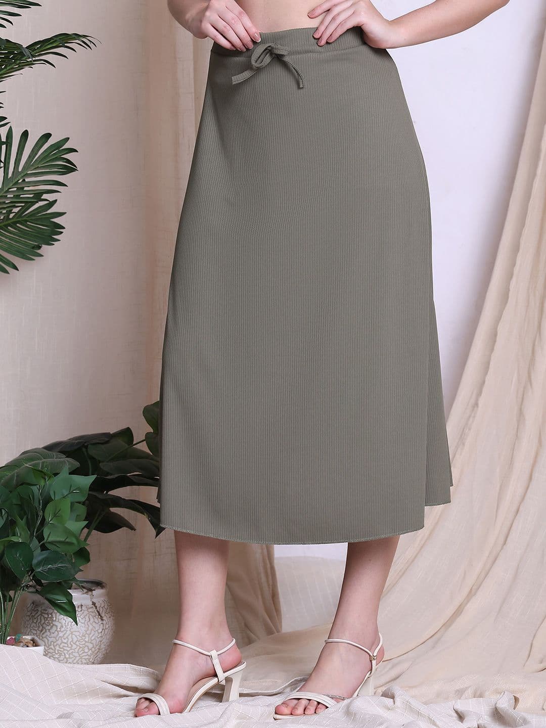 NEUDIS Women Slip-On Midi A-Line Skirt - view 1