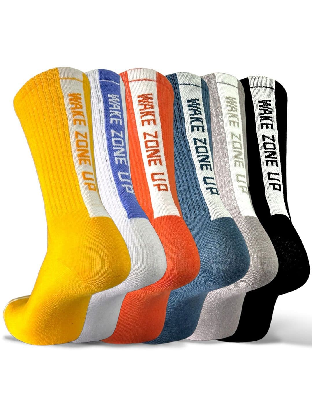 Sockscarving Men Pack Of 6 Pure Cotton Calf Length Socks - view 1