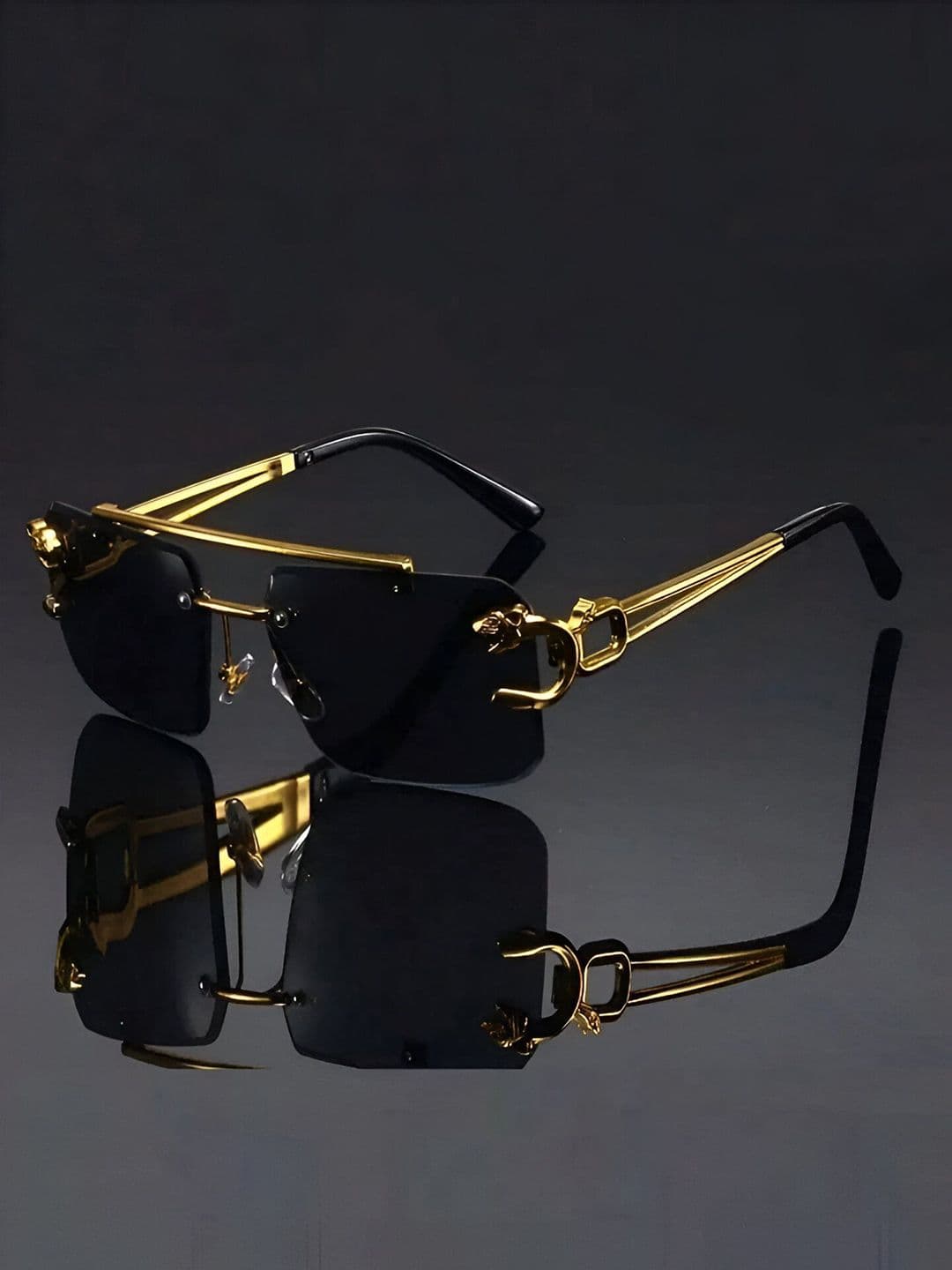 FUNGLASSES Unisex Square Sunglasses with UV Protected Lens - view 1