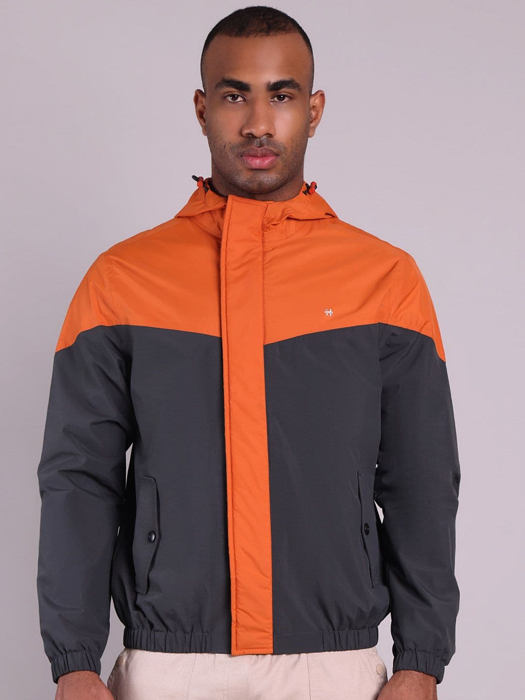 HOUSE OF VEDAS Men Colourblocked Windcheater and Water Resistant Outdoor Sporty Jacket - view 1