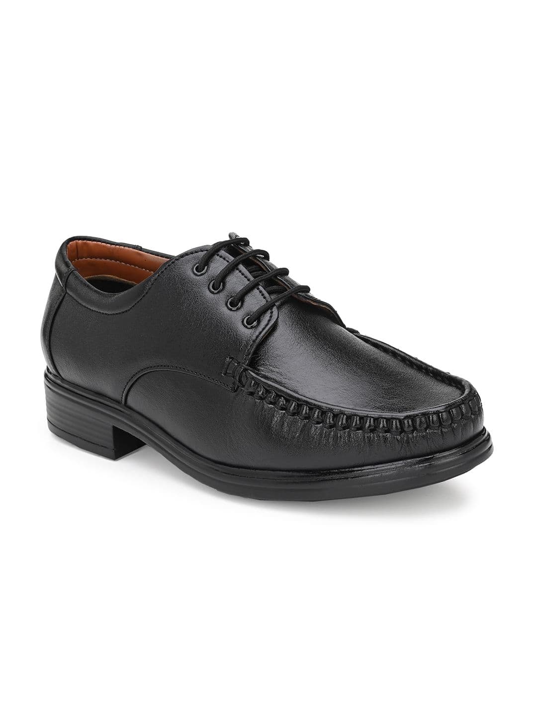 LEEPEETER Men Textured Lace-Ups Formal Derbys - view 1
