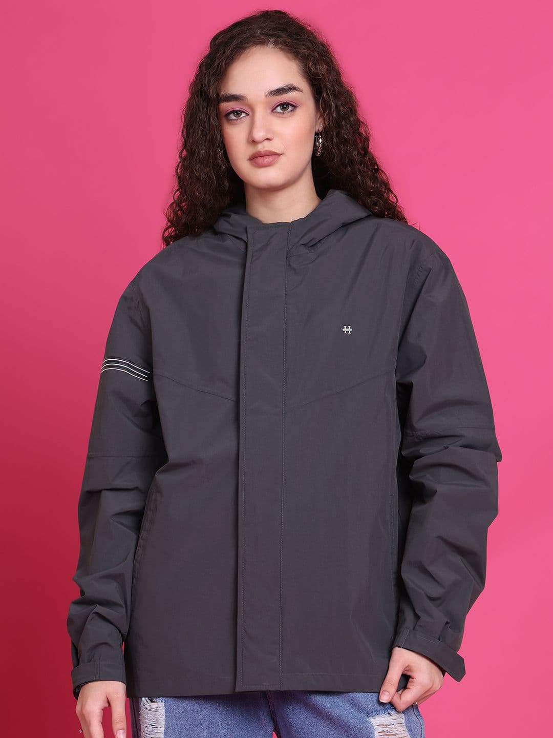 HOUSE OF VEDAS Women Windcheater and Water Resistant Outdoor Sporty Jacket - view 1