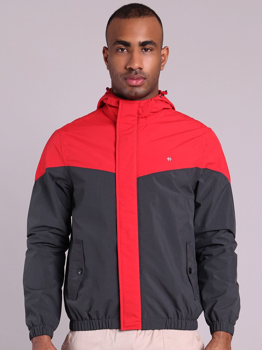 HOUSE OF VEDAS Men Colourblocked Windcheater and Water Resistant Outdoor Sporty Jacket - view 1