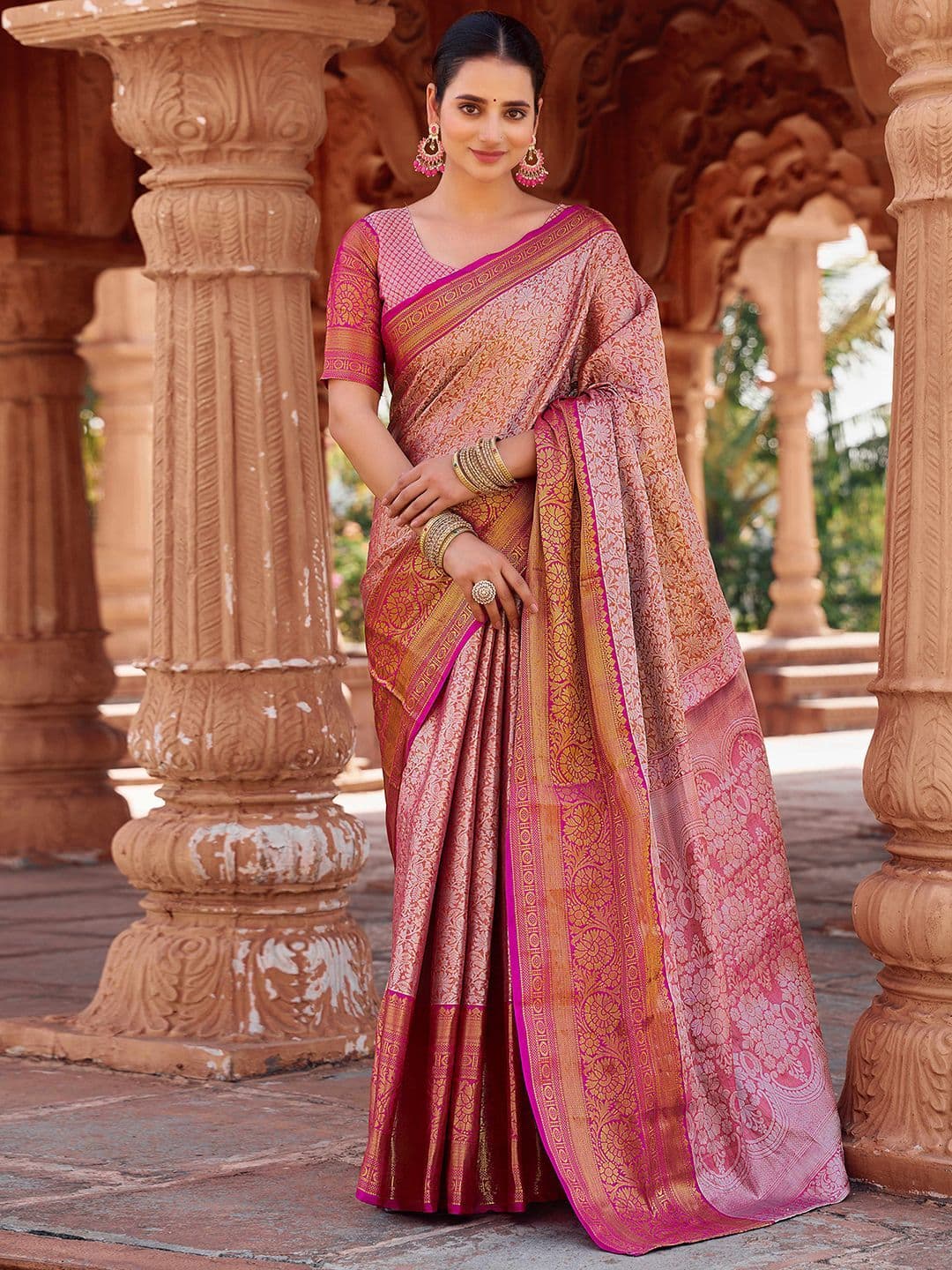 Mitera Woven Design Zari Paithani Saree - view 1