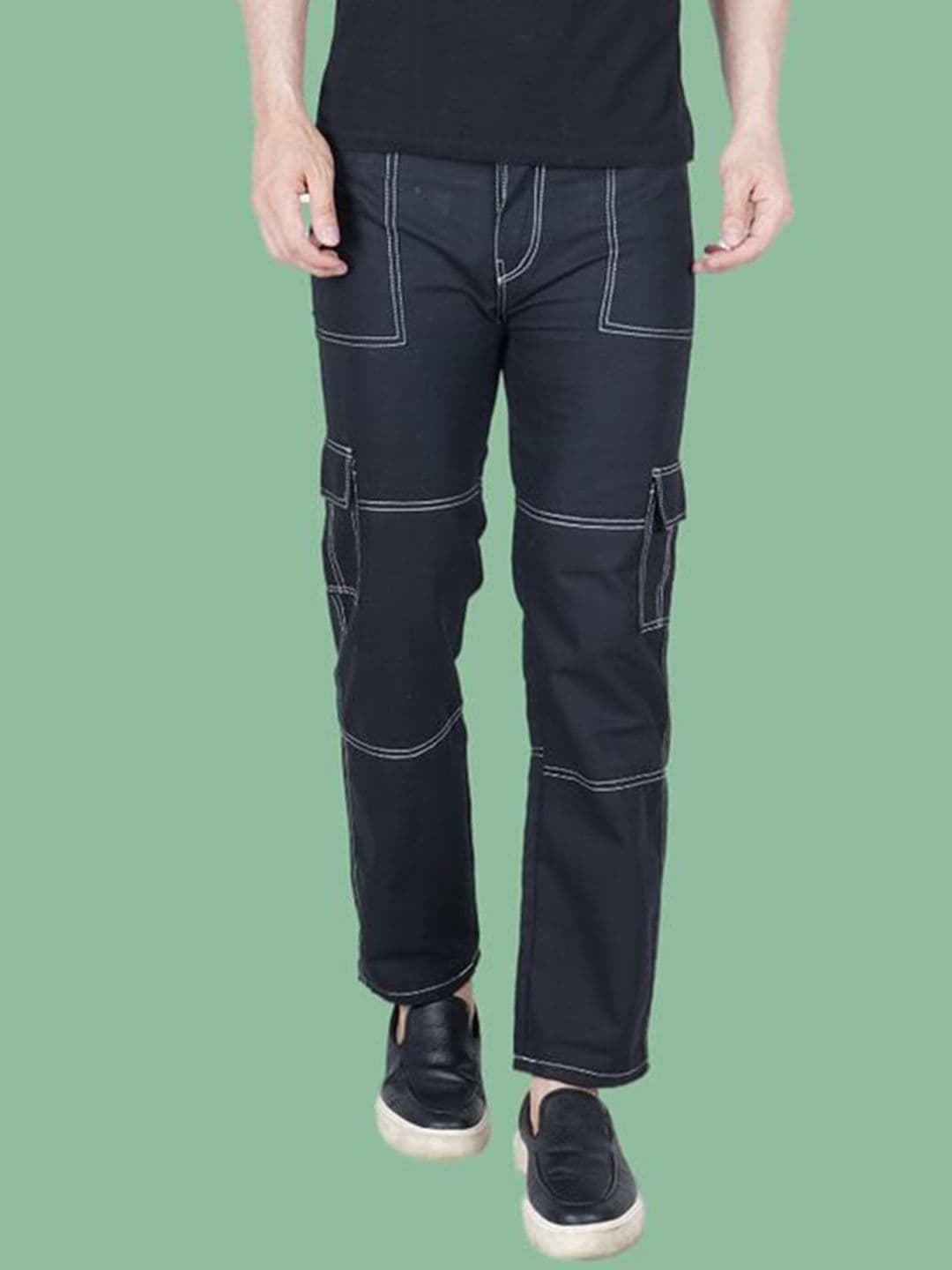 LINARIA Men Classic Tapered Fit Low Distress Jeans - view 1