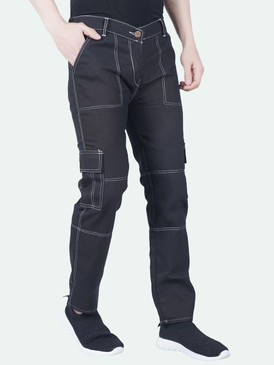 LINARIA Men Cotton Slim Fit Light Fade Jeans - view 1