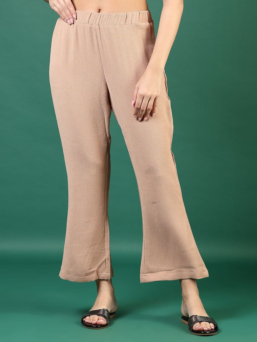 V-Mart Women Wide Leg Mid-Rise Cropped Palazzos - view 1