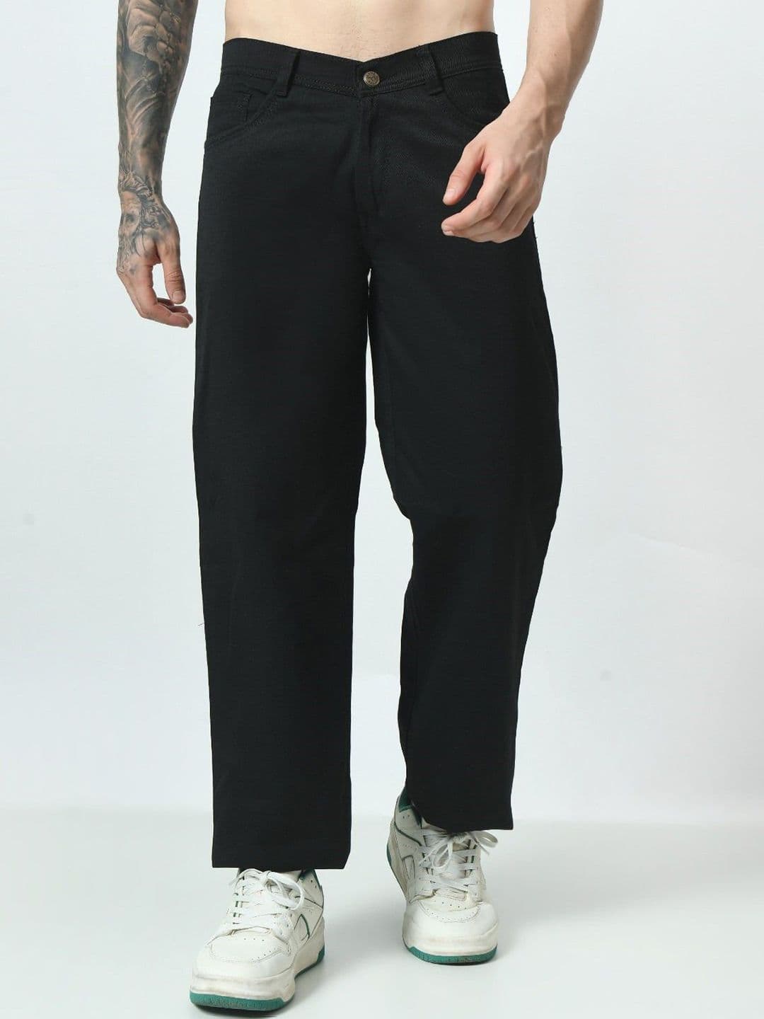 LINARIA Men Classic Regular Fit Mid-Rise Cotton Jeans - view 1