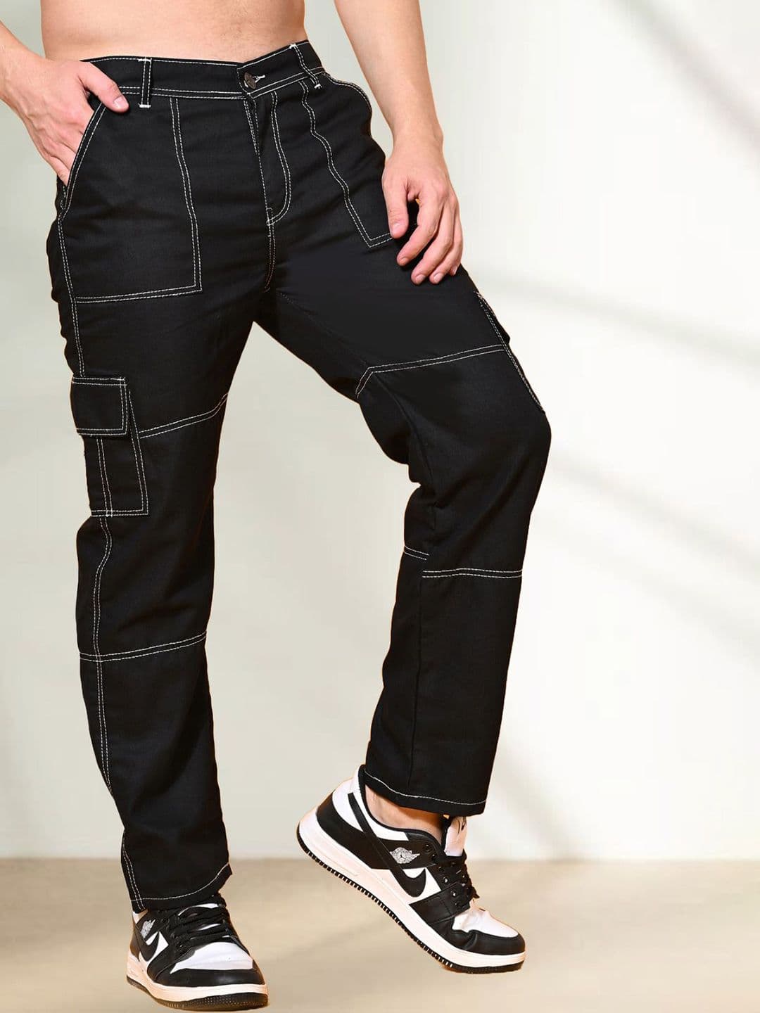 LINARIA Men Classic Straight Fit Cargo Styles Jeans - view 1