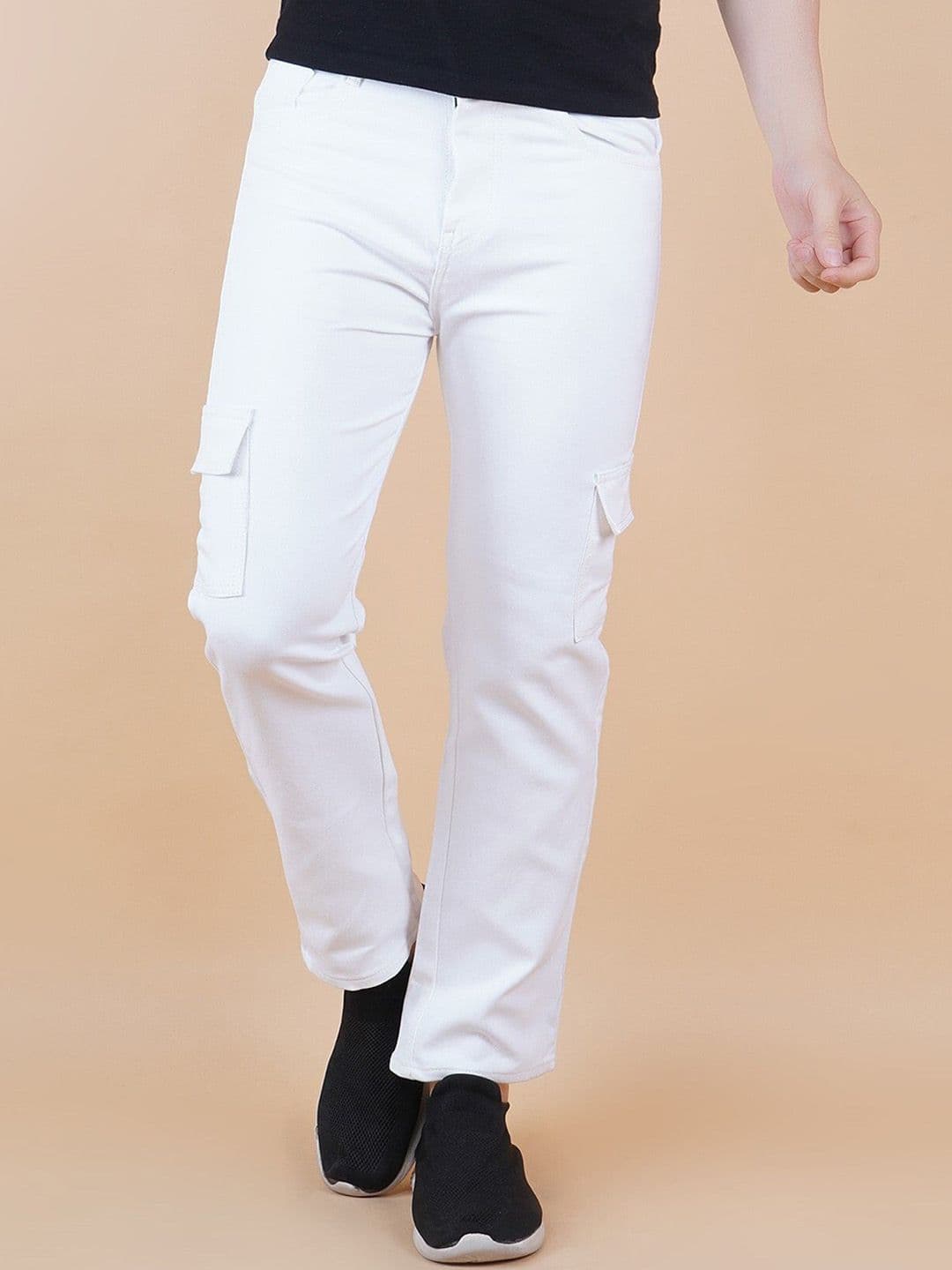 LINARIA Men Classic Regular Fit Stretchable Cargo Styles Jeans - view 1