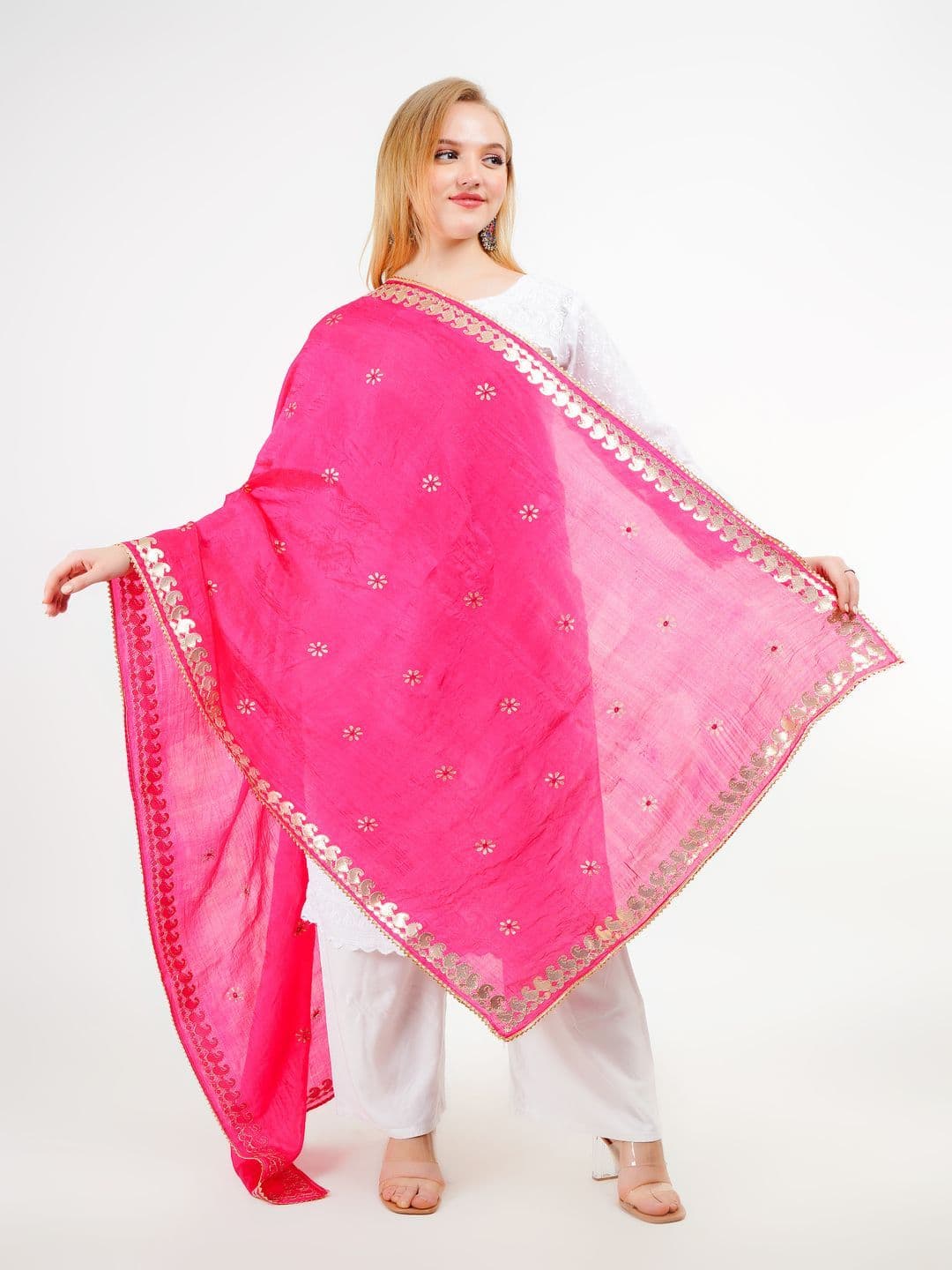 Karthav Fashion Paisley Printed Art Silk Dupatta - view 1
