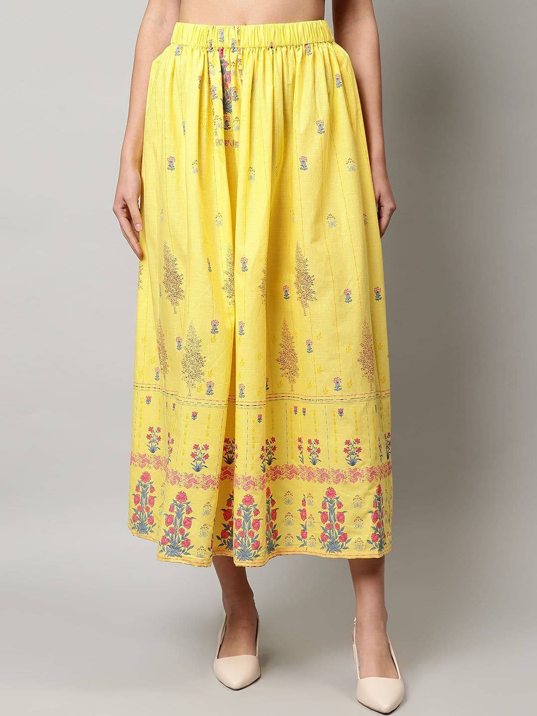 Cot'N Soft Women Printed Flared Fit A Line Maxi Skirt - view 1