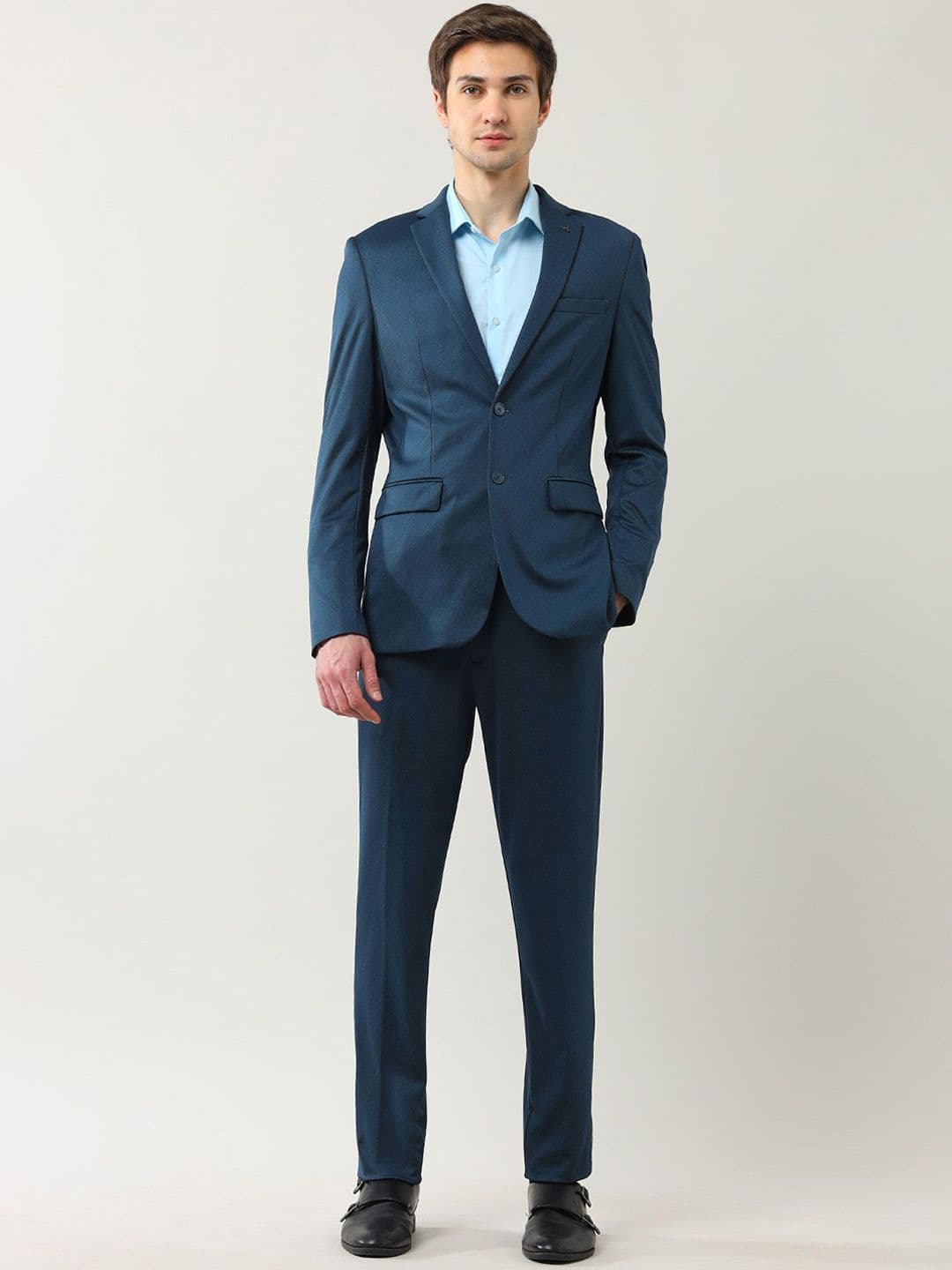 Arrow Solid SlimFit Single-Breasted Two-Piece Formal Suit - view 1