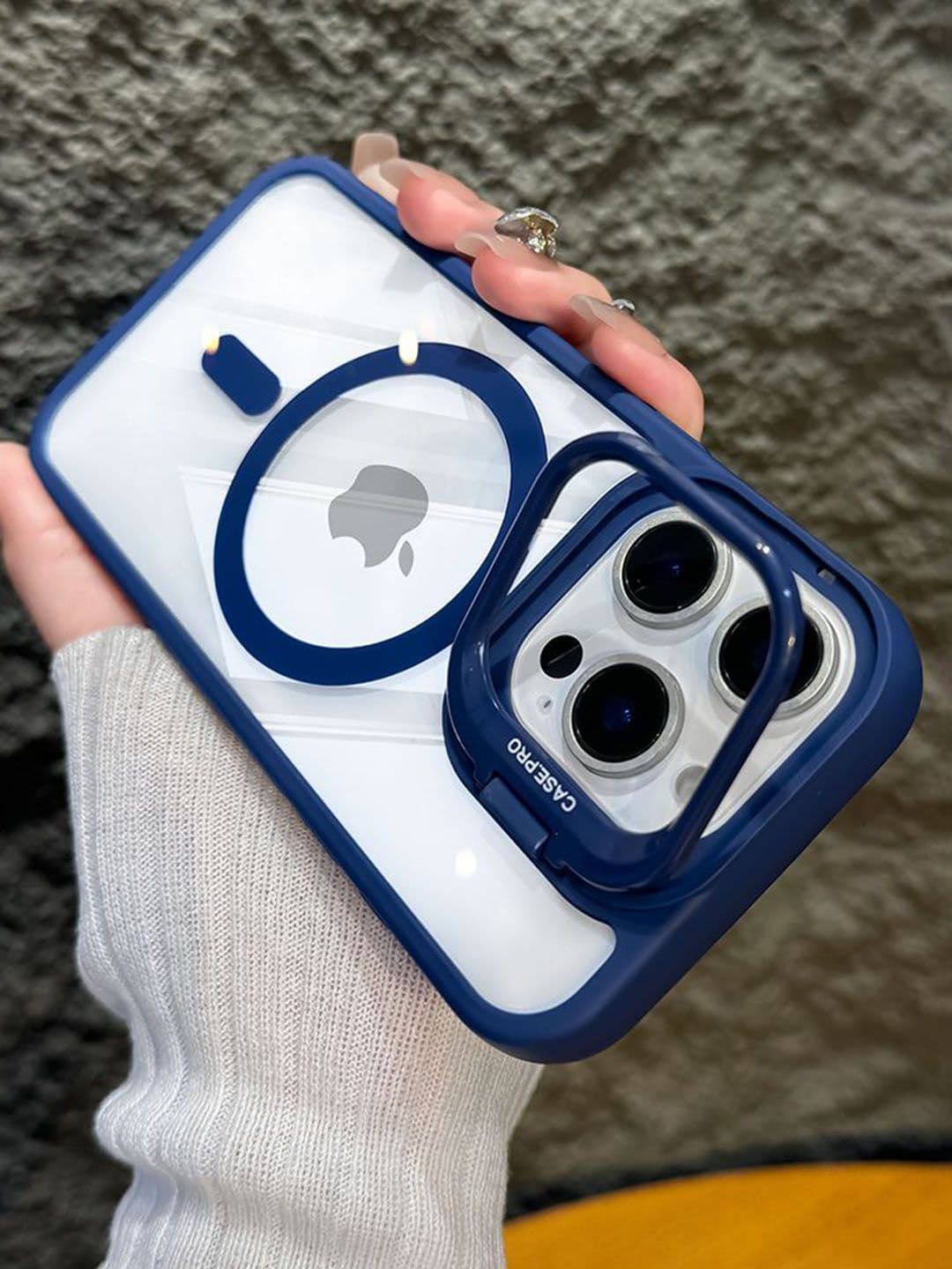 Luxury Kase Solid Printed iPhone 16 Pro Max Back Case Mobile Accessories