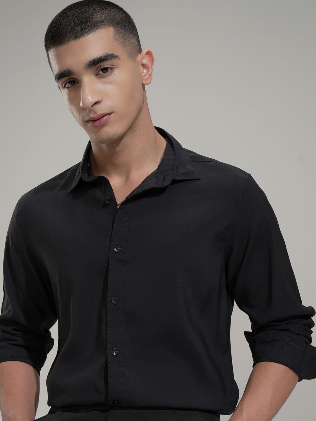 HIGHLANDER Men Comfort Slim Fit Opaque Casual Shirt - view 1