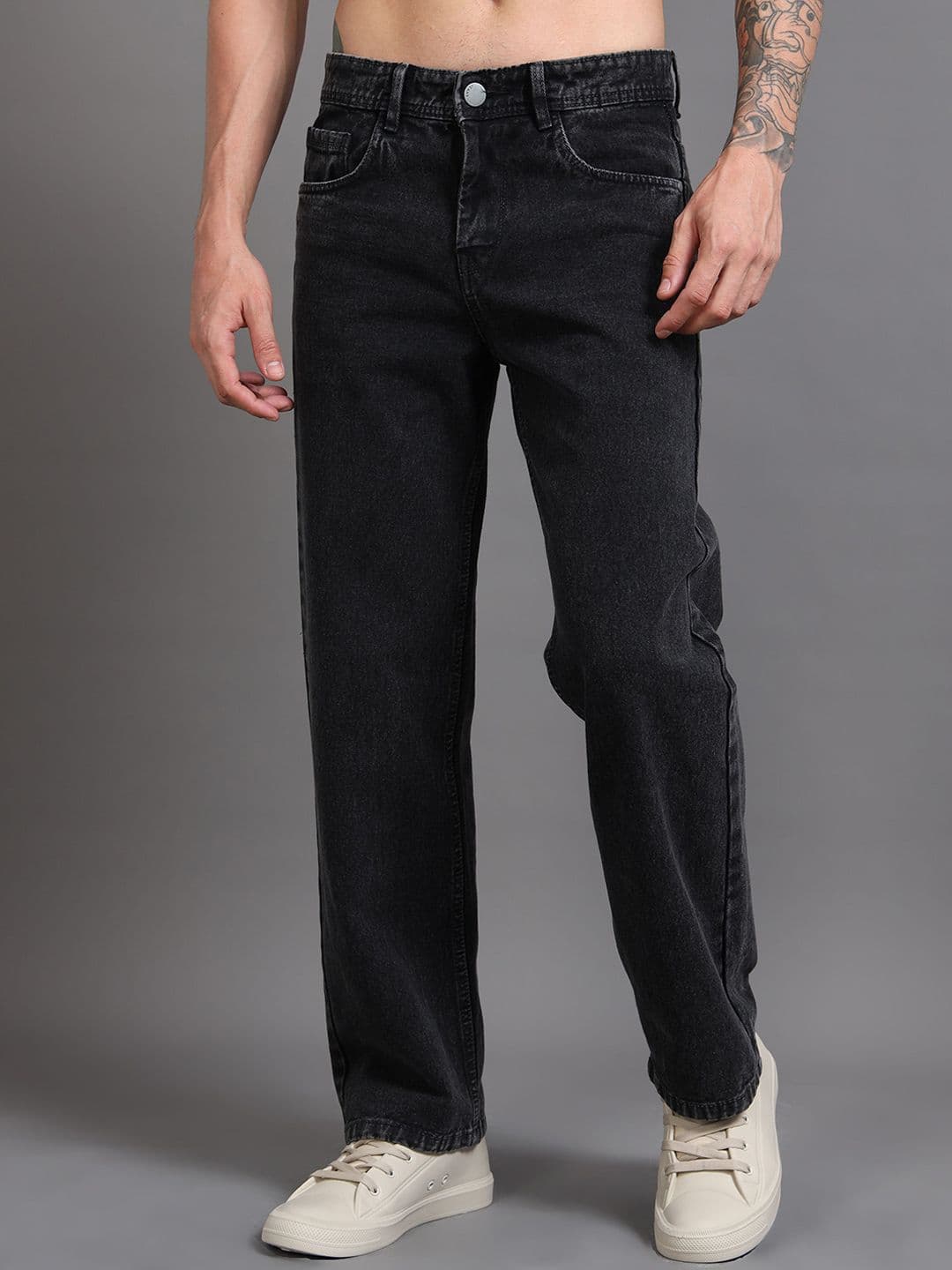 Kolor Fusion Men Baggy Mid-Rise Dark Fade Jeans - view 1