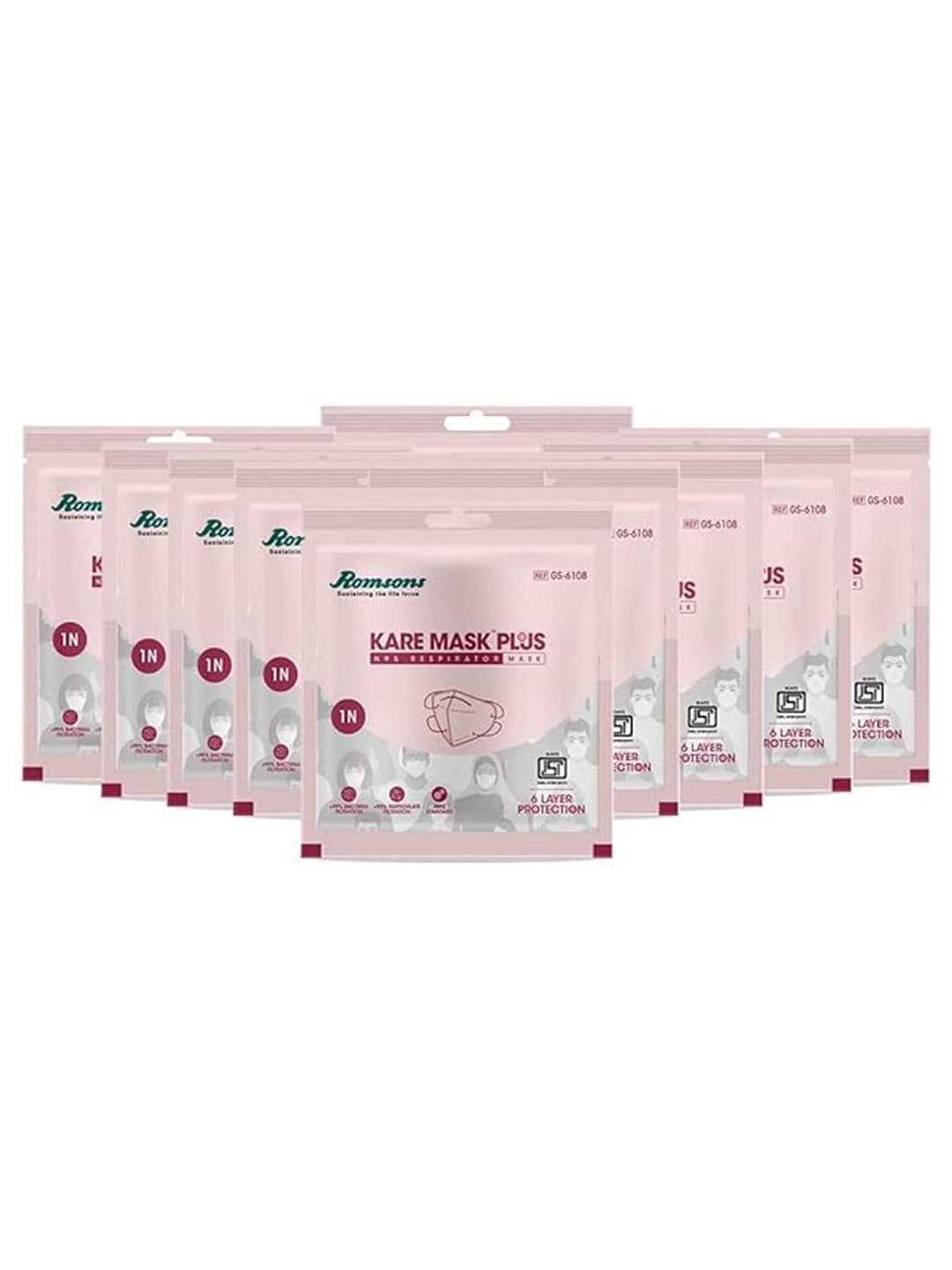 Romsons 10-Pcs 6-Ply Outdoor Anti-Pollution & Disposable Masks - view 1