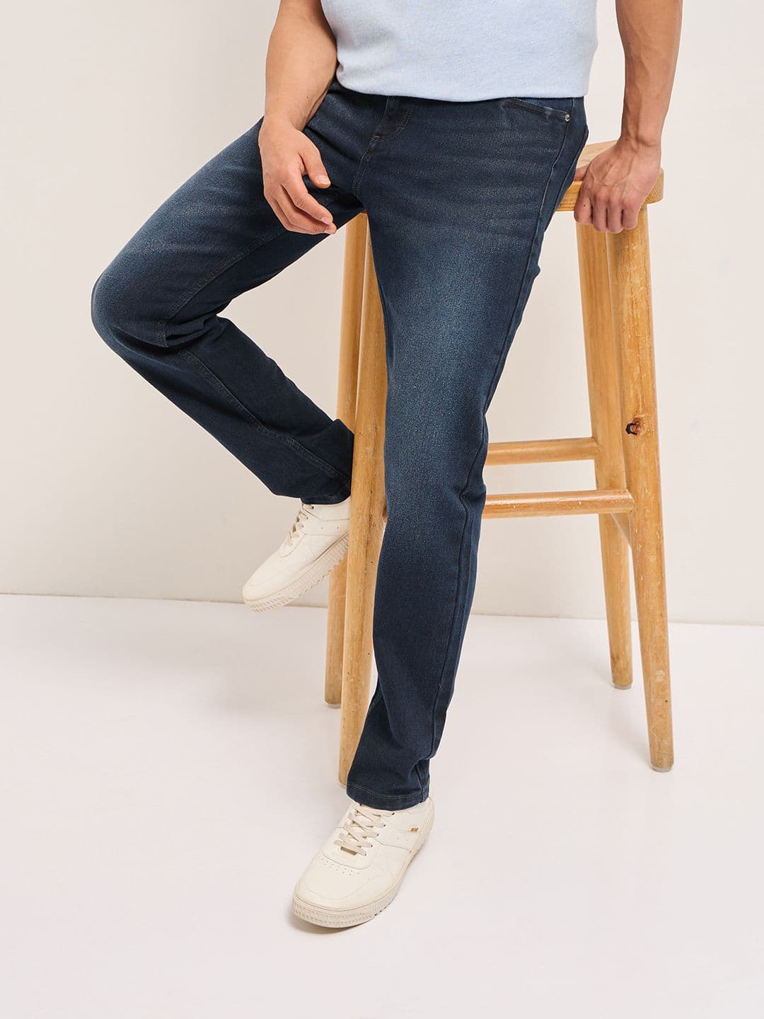 THE BEAR HOUSE Men Slim Fit Light Fade Stretchable Jeans - view 1