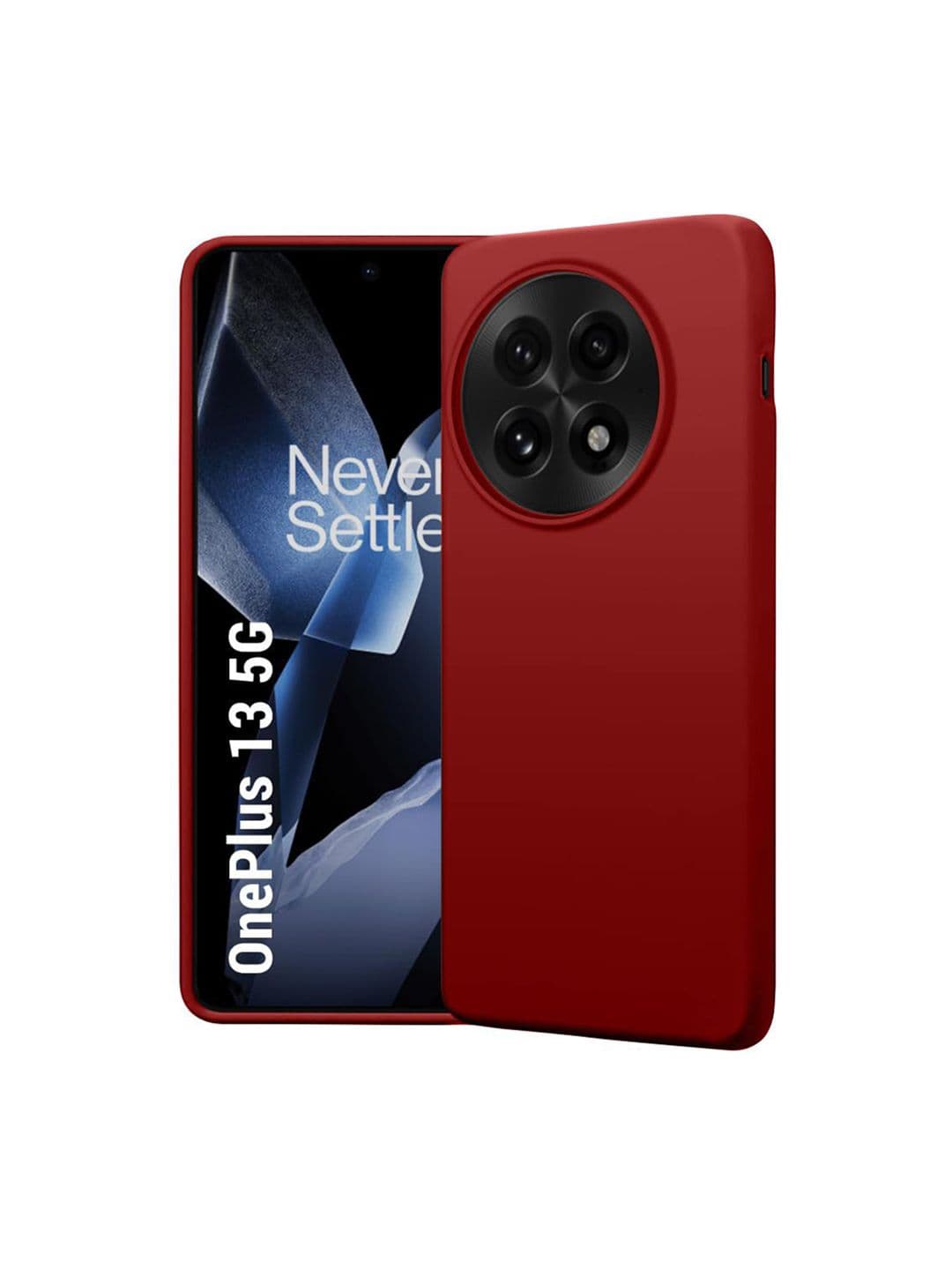 LIRAMARK Solid OnePlus 13 Liquid Silicone Soft Back Case