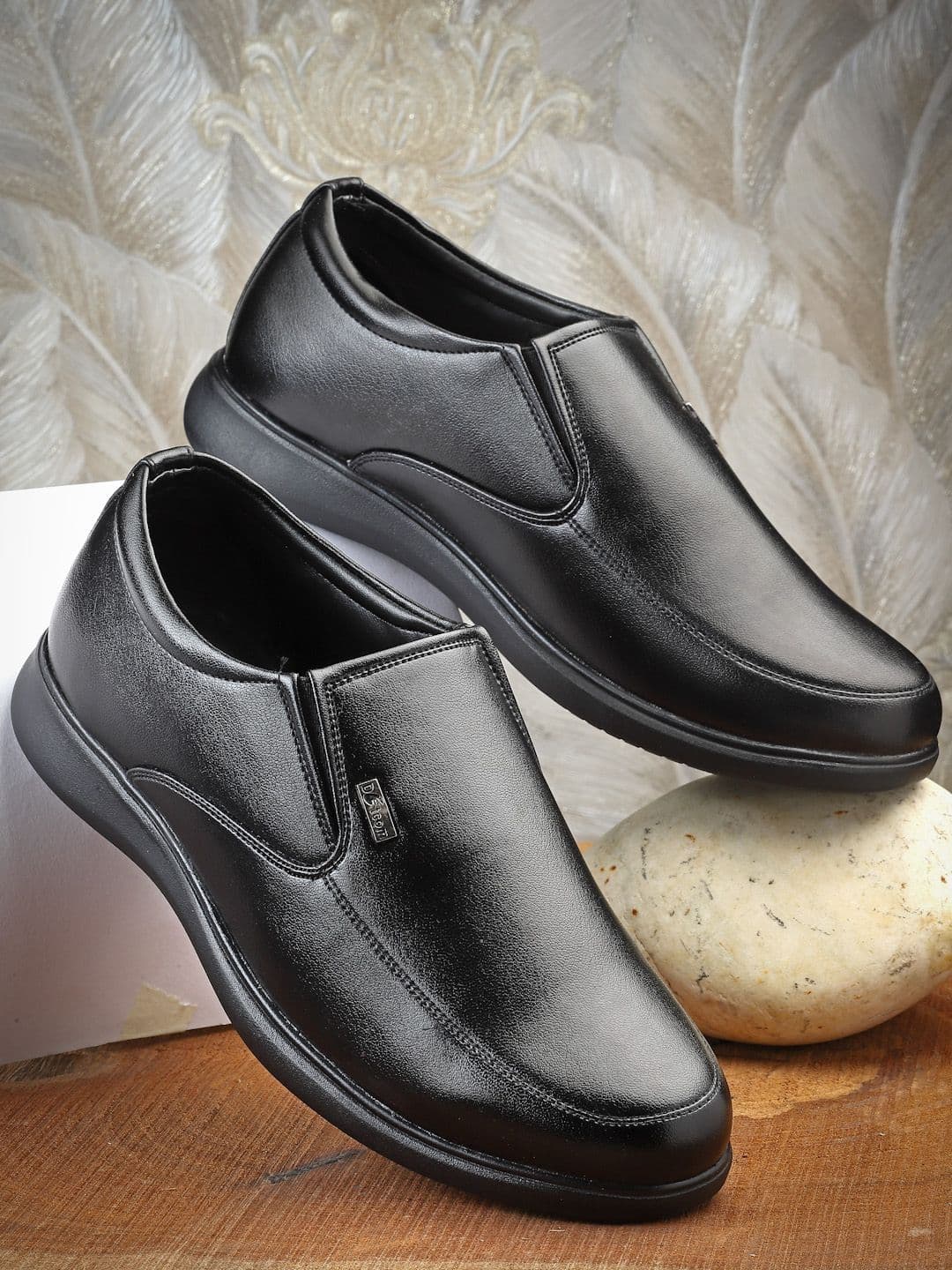 Action Men Leather Formal Slip-Ons - view 1