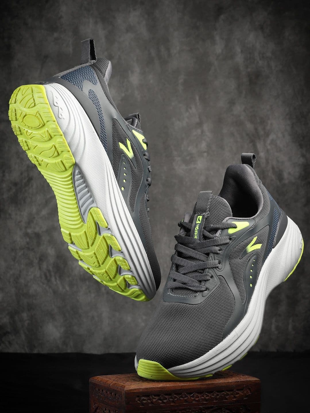 Action Men Mesh Running Lace-Ups Non-Marking Shoes - view 1