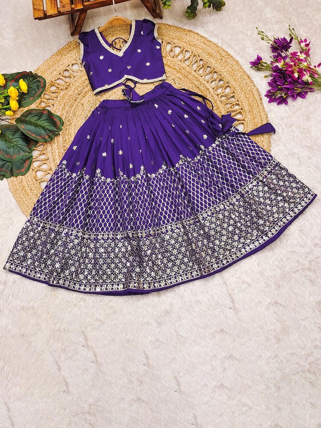 BAESD Girls Embellished Lengha Choli - view 1