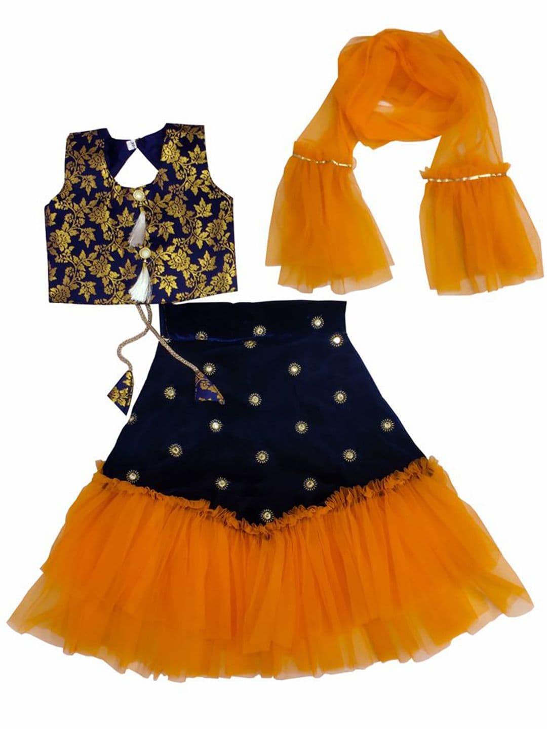 satyamfab Girls Ready to Wear Lehenga & Blouse With Dupatta - view 1