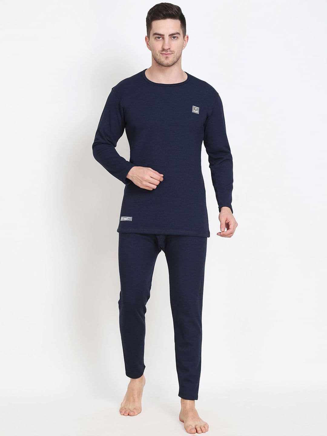 OOSHIN UK Men Cotton Round Neck Thermal Set - view 1