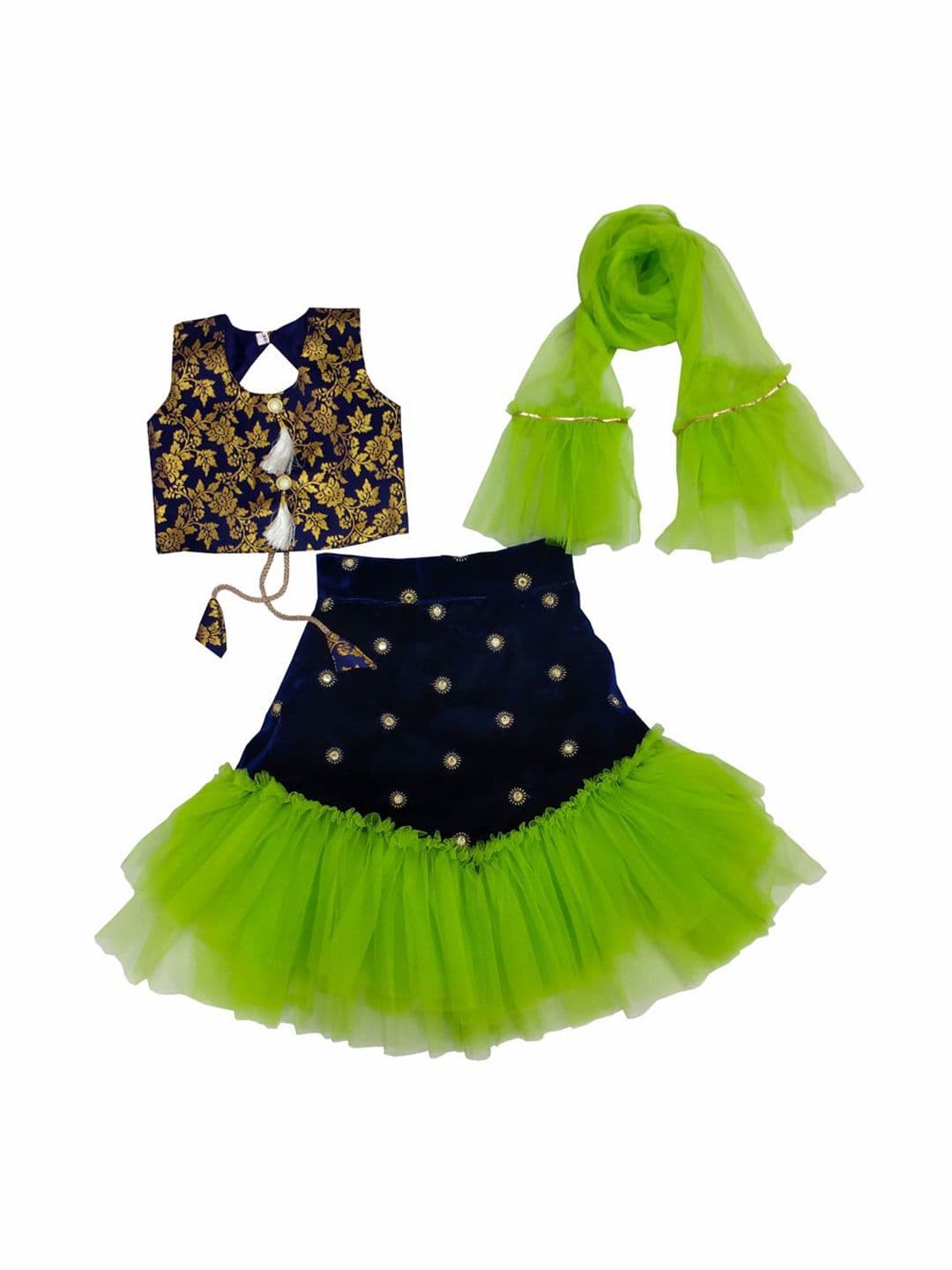 satyamfab Girls Ready to Wear Lehenga & Blouse With Dupatta - view 1