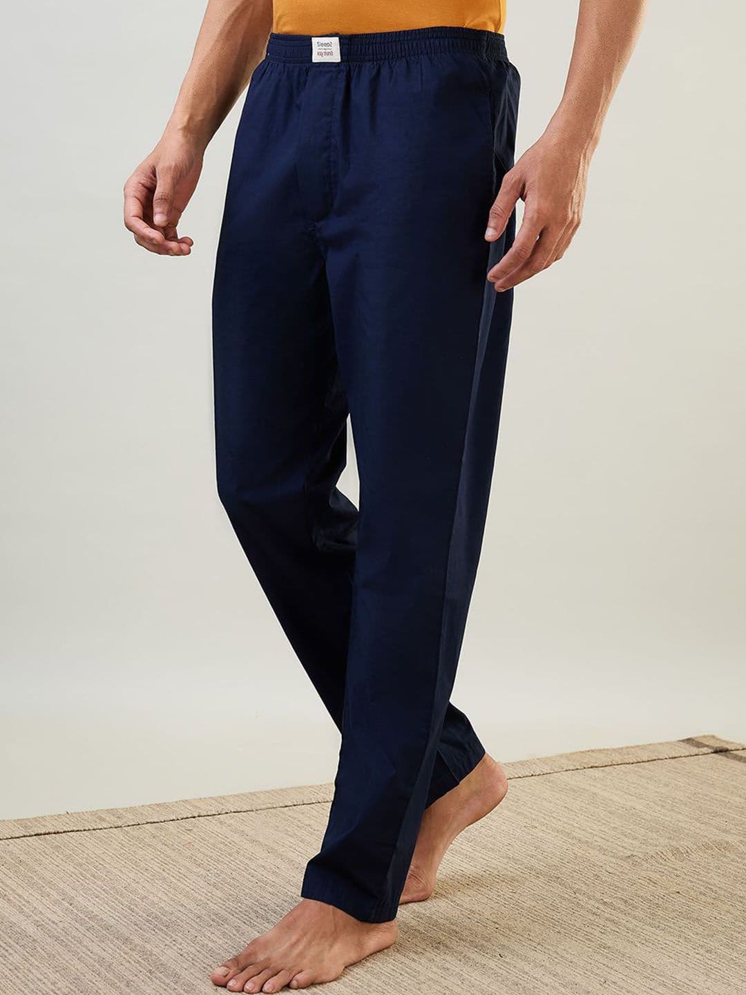 SleepZ by Raymond Men Cotton Mid-Rise Lounge Pants - view 1