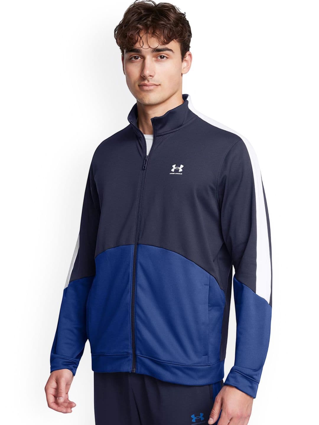 UNDER ARMOUR Men Colourblocked Tricot Jacket - view 1