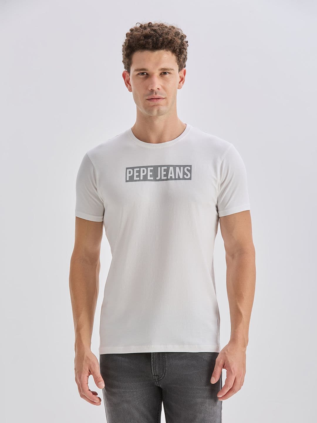Pepe Jeans Brand Logo Printed Slim Fit T-shirt - view 1