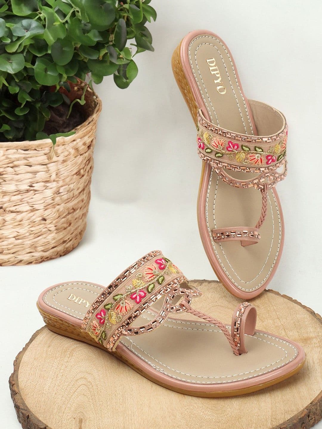 DIPYO Women Embellished T-Strap Flats - view 1