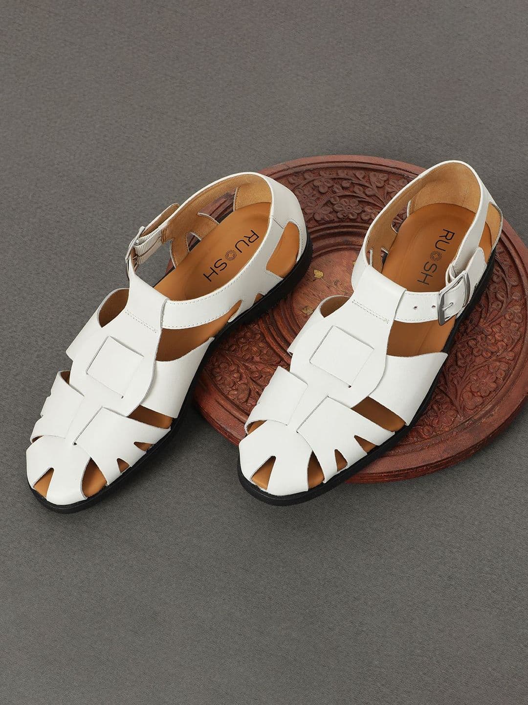 Ruosh Men Leather Clogs Sandals - view 1