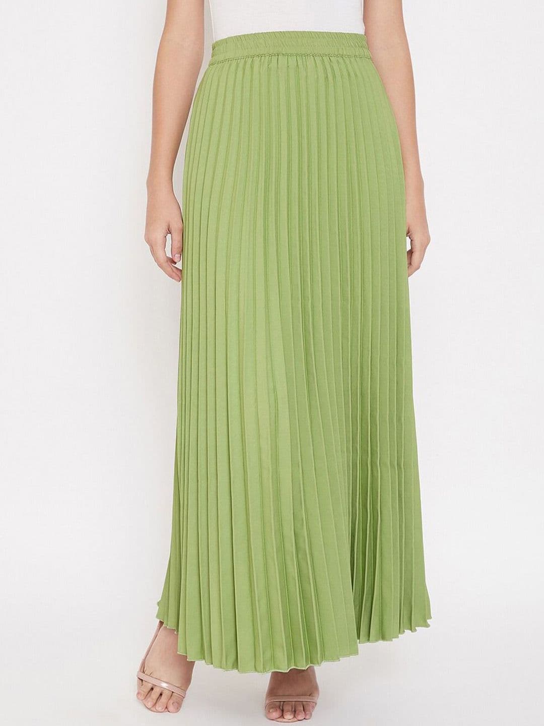 Moda Rapido Flared Pleated Maxi Skirt - view 1