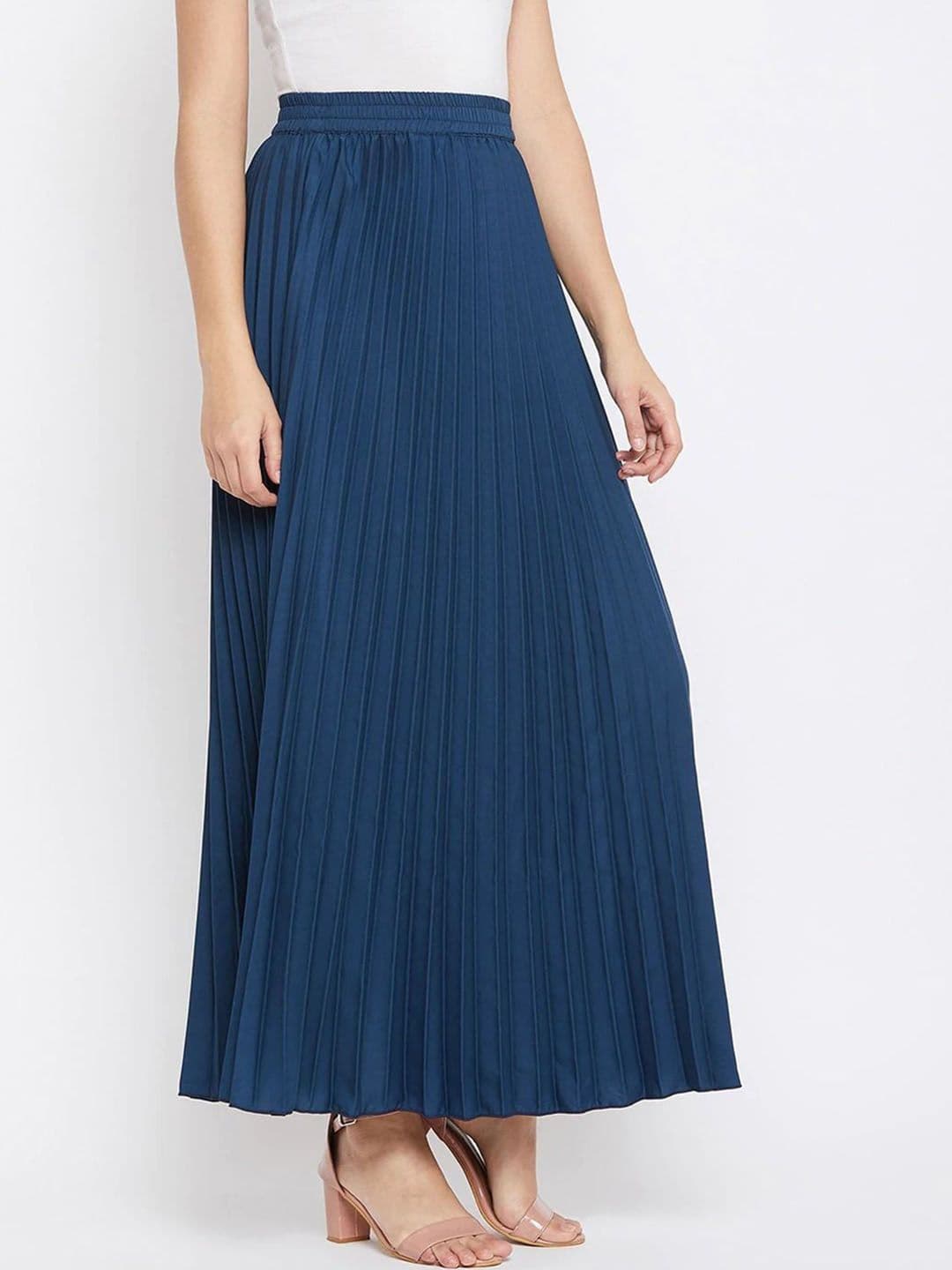 Moda Rapido Flared Pleated Maxi Skirt - view 1