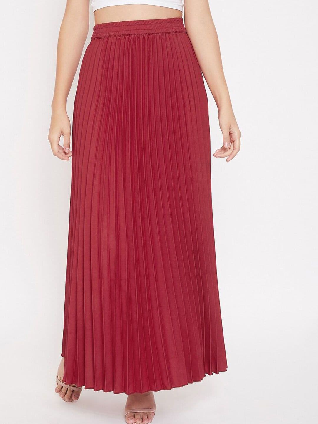 Moda Rapido Women Accordion Pleats Flared Maxi Skirt - view 1