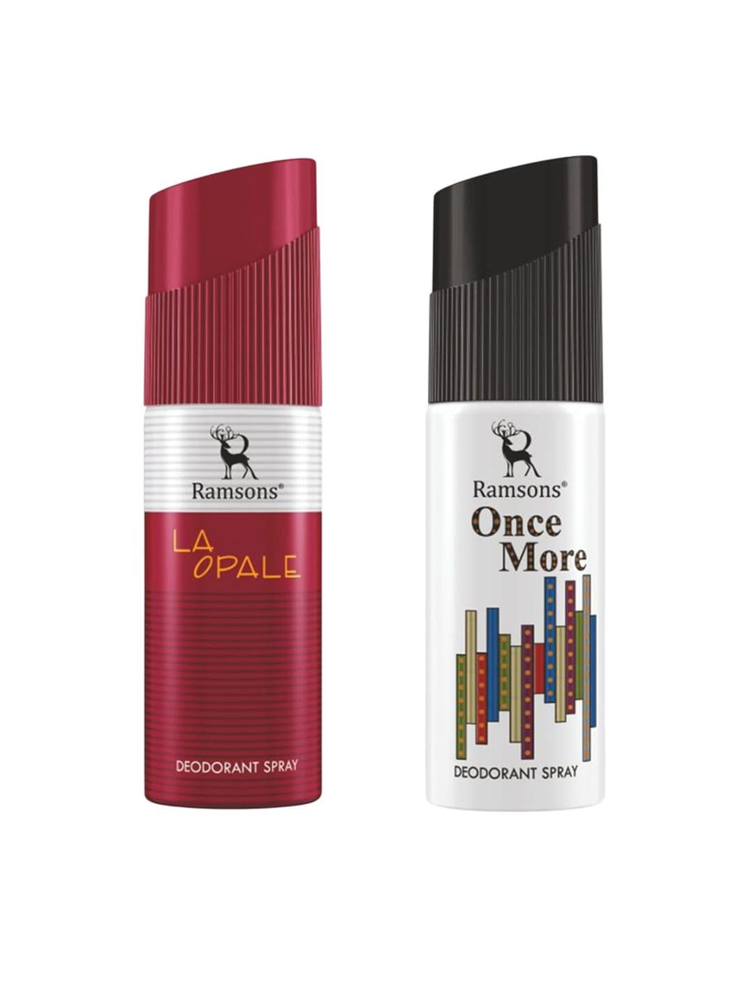Ramsons Men Set Of 2 La Opale & Once More Long Lasting Deodorant Spray - 40 ml Each - view 1
