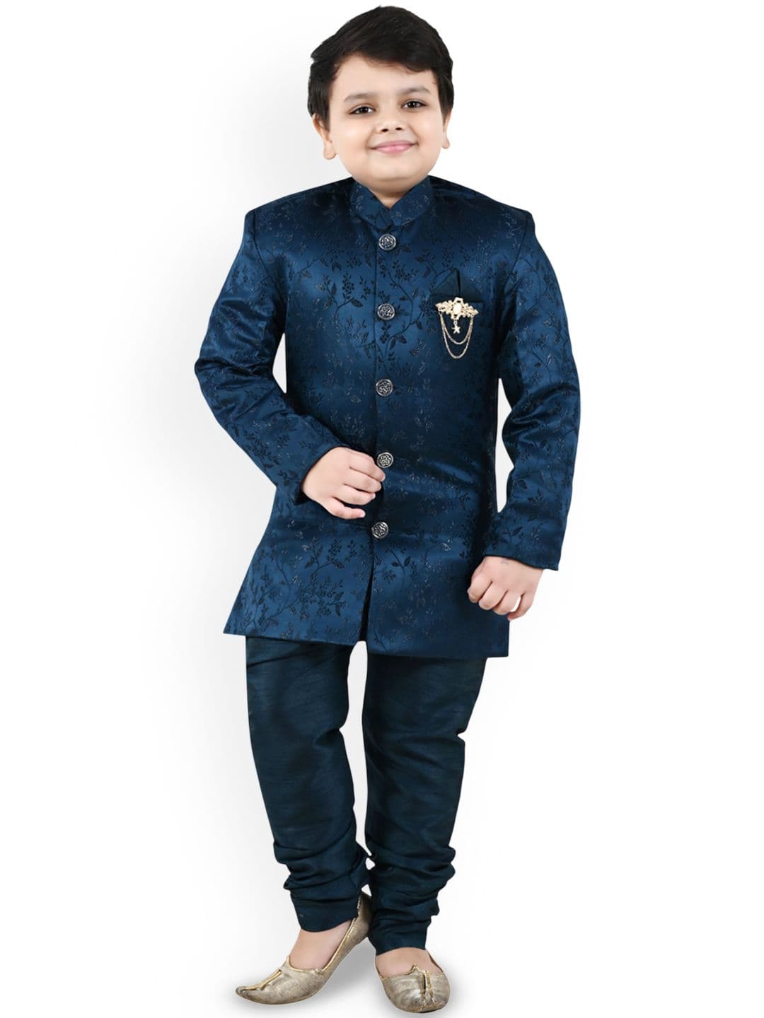 BAESD Boys Woven Design Sherwani Set - view 1