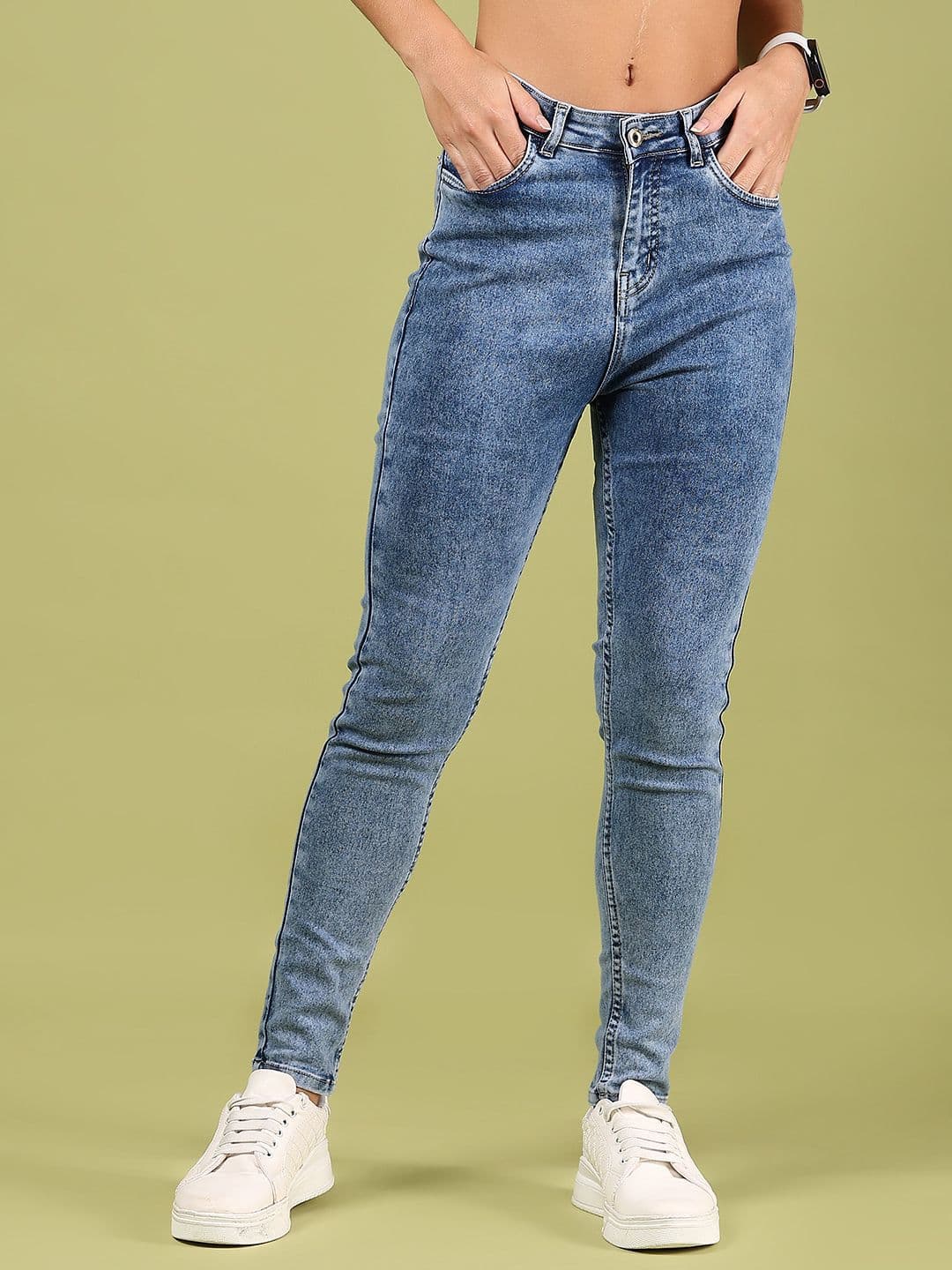 V-Mart Women Mid-Rise Light Fade Jeans - view 1