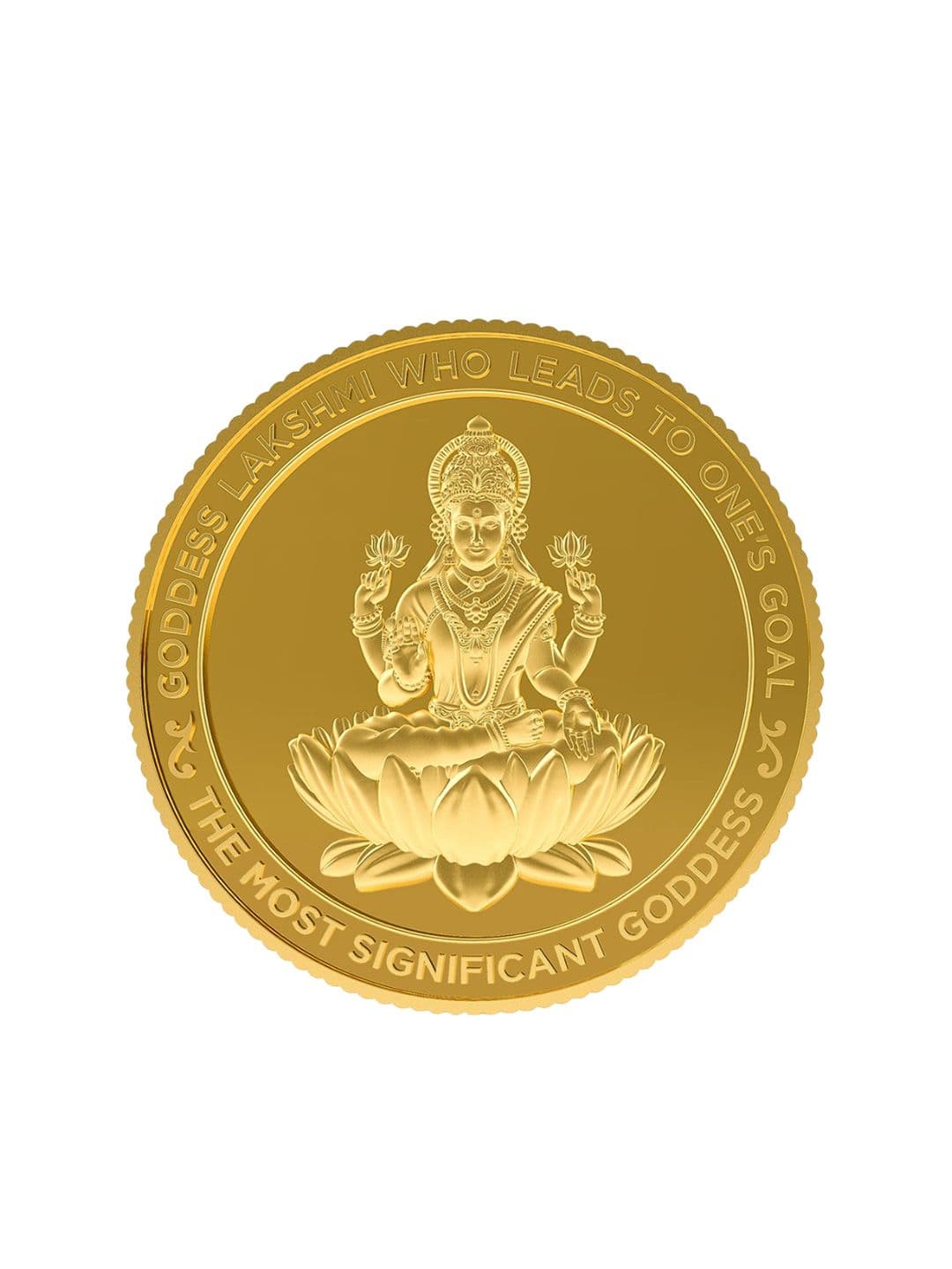 C KRISHNIAH CHETTY JEWELLERS PVT LTD Goddess Lakshmi 22KT Gold Coin- 1 gm - view 1