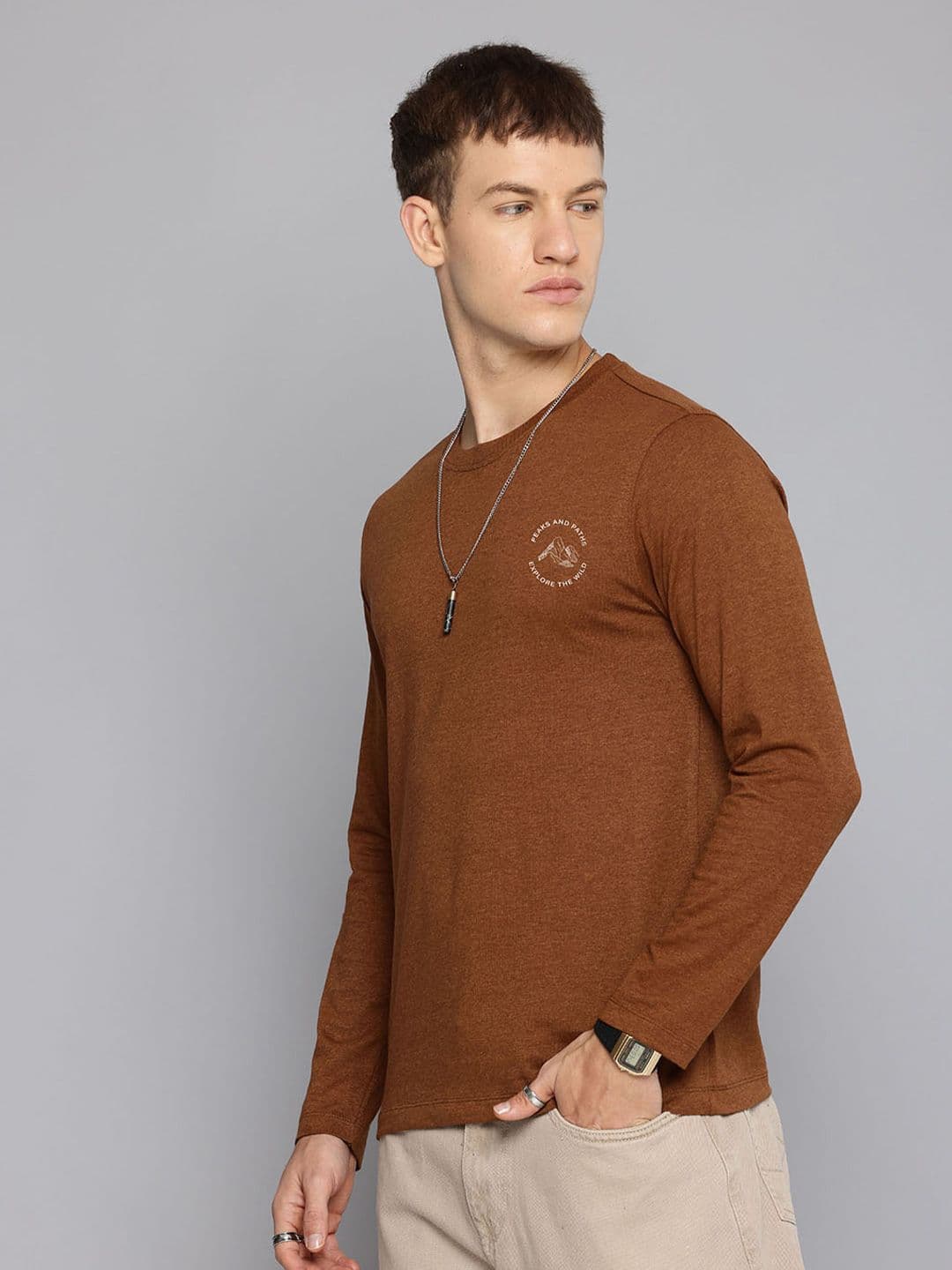 R.Code by The Roadster Life Co. Men Printed T-shirt - view 1