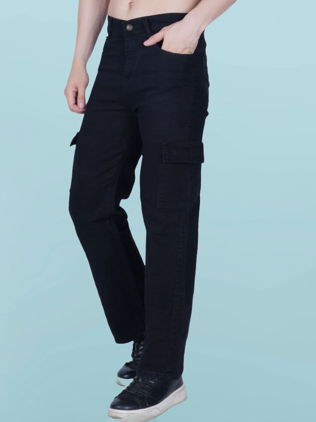 COMFITS Men Classic Boyfriend Fit Mid-Rise Cargo Styles Jeans - view 1