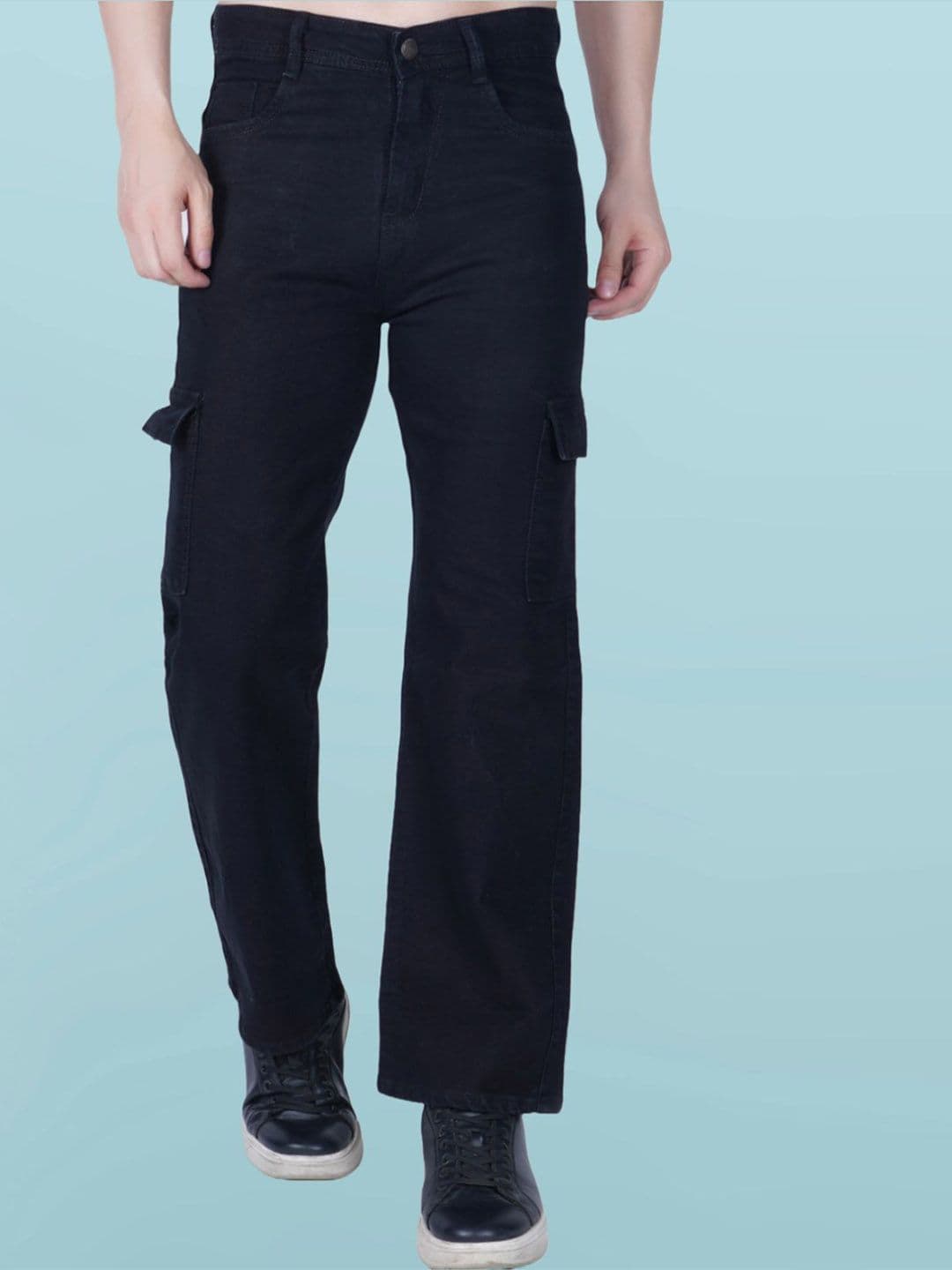 LINARIA Men Classic Mom Fit Mid-Rise Cargo Styles Jeans - view 1